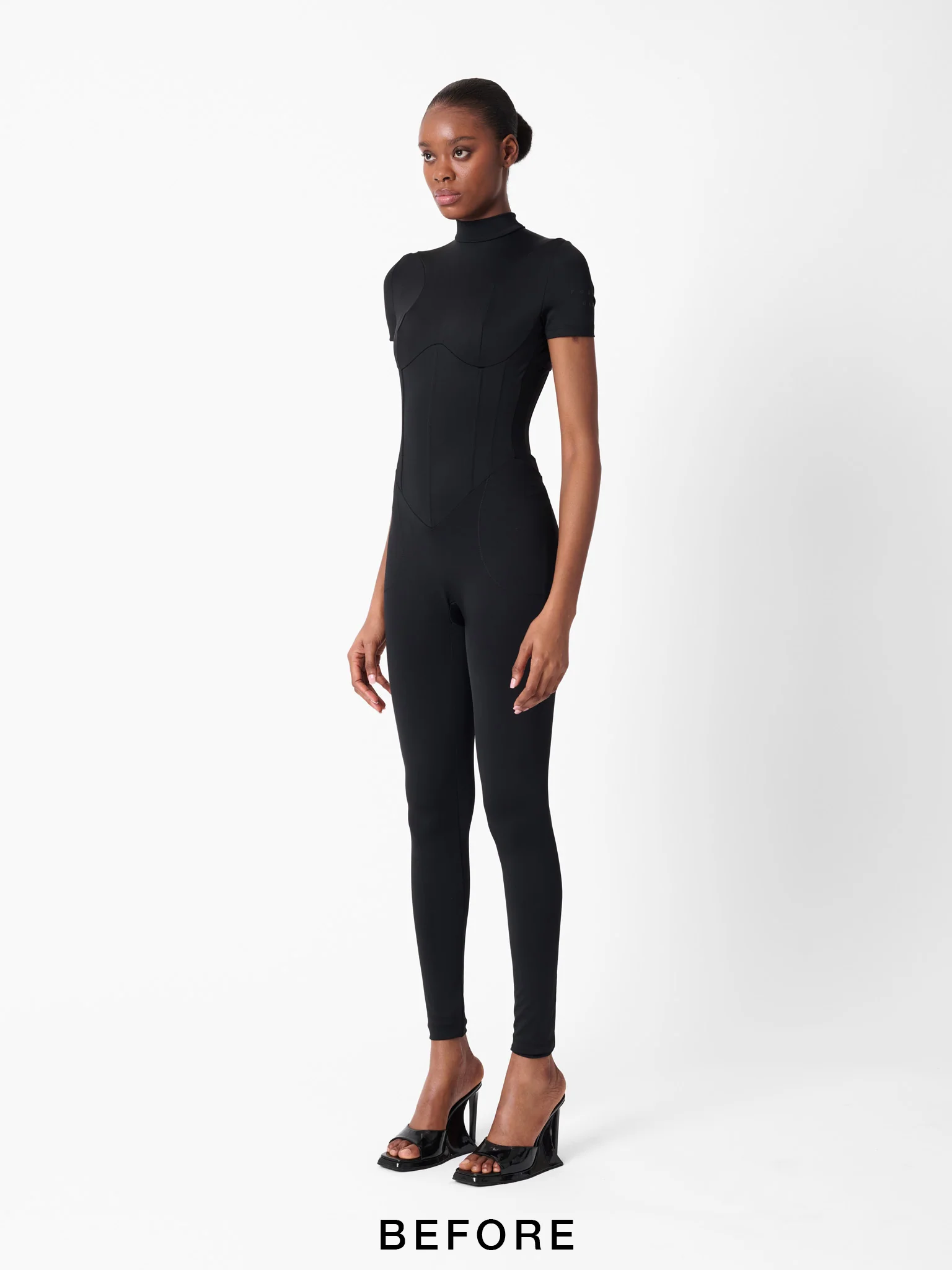 Alrite Love Padded Jumpsuit Black - Image 5