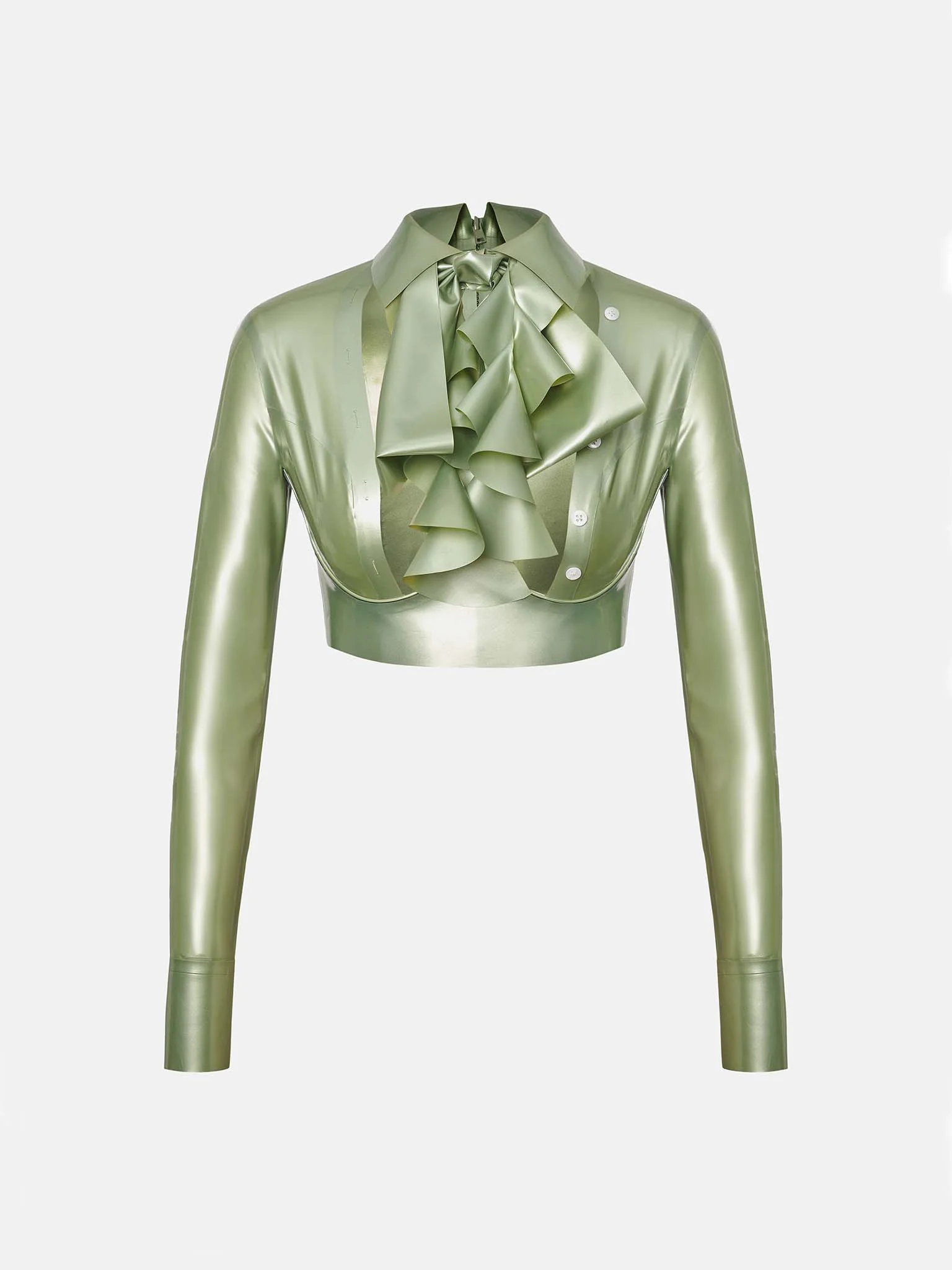 Bailey Blouse Latex Dollar Bill Green - Image 7
