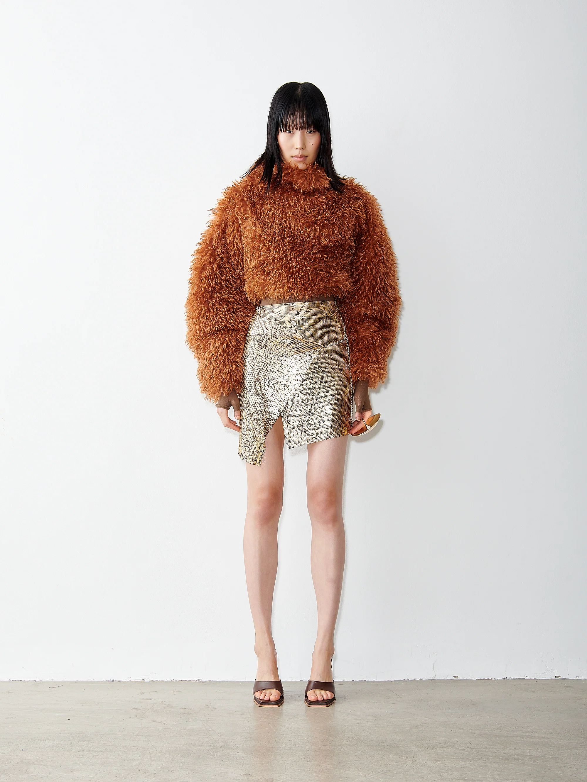 Belle Crop Jumper Mocha - Image 2