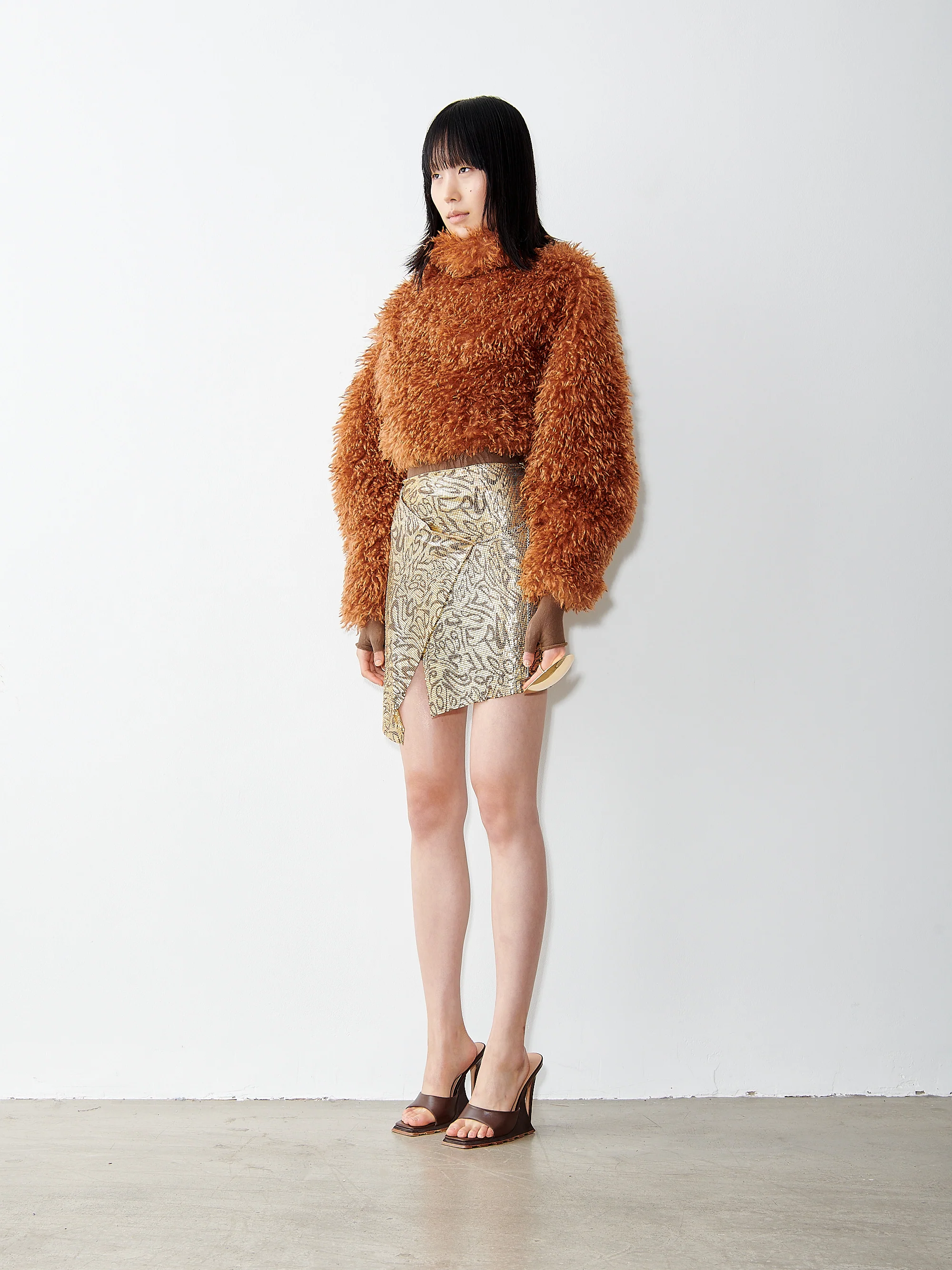 Belle Crop Jumper Mocha - Image 3