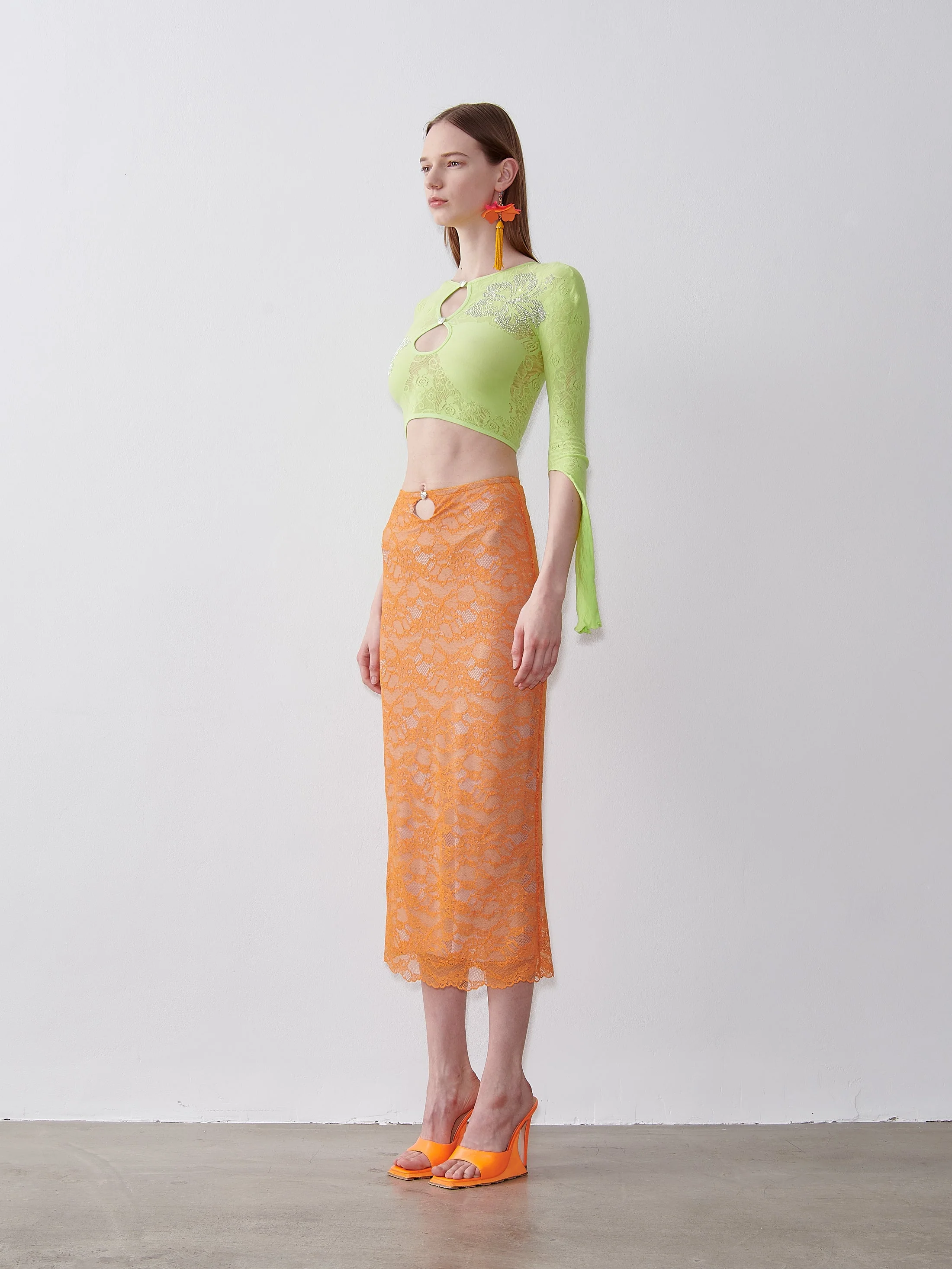 Betty Midi Skirt Aperol - Image 4
