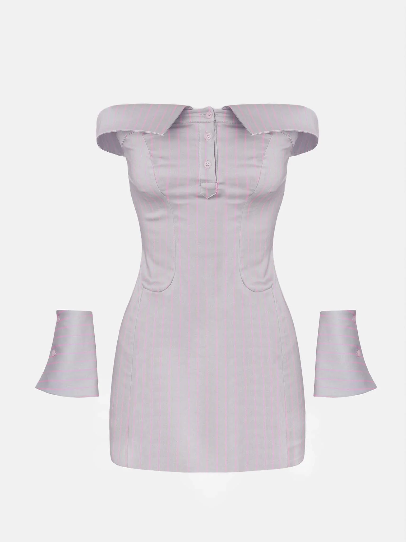 Blake Dress Grey/Pink Pinstripe - Image 9