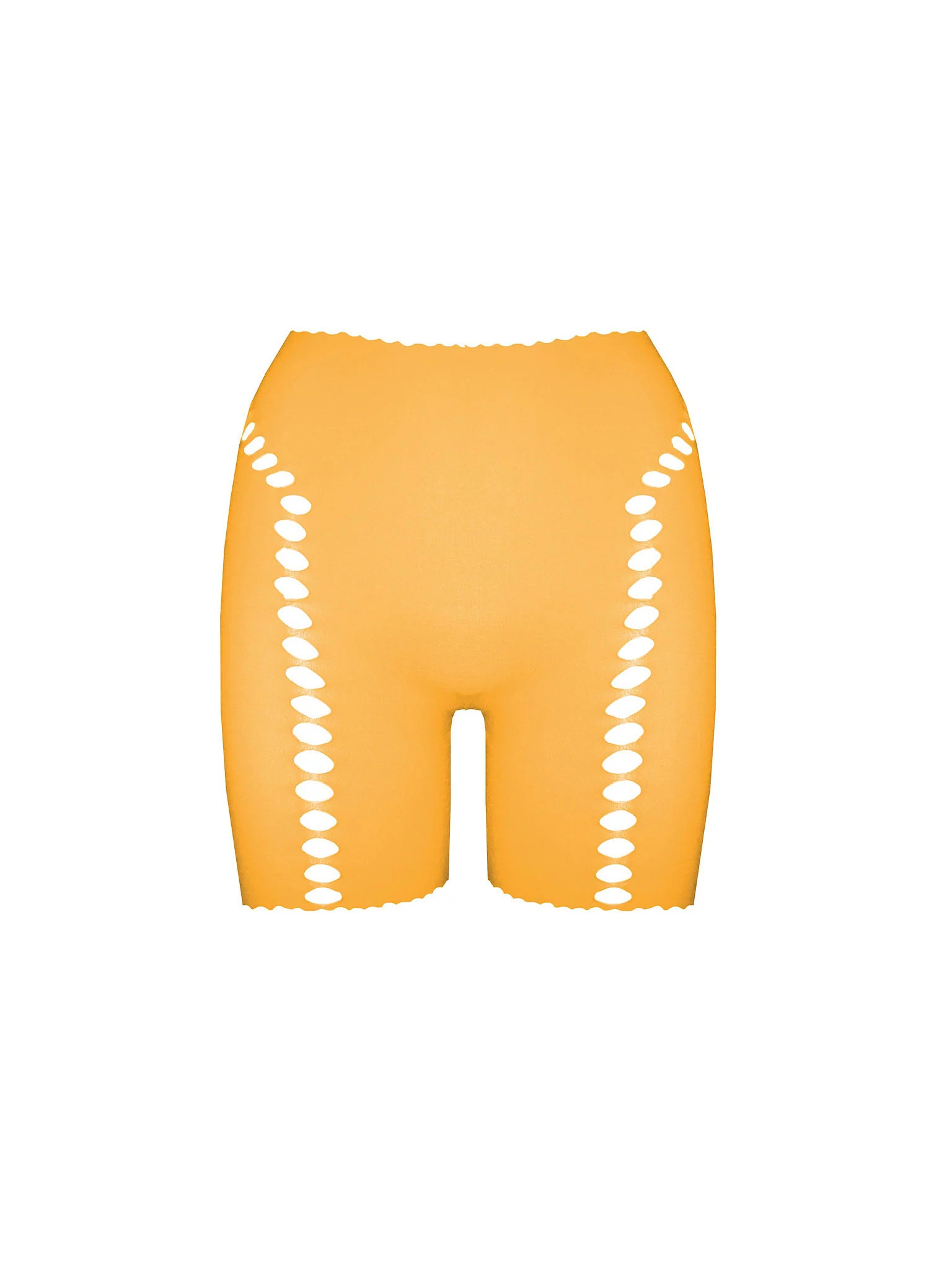 Brianna Biker Shorts in Papaya
