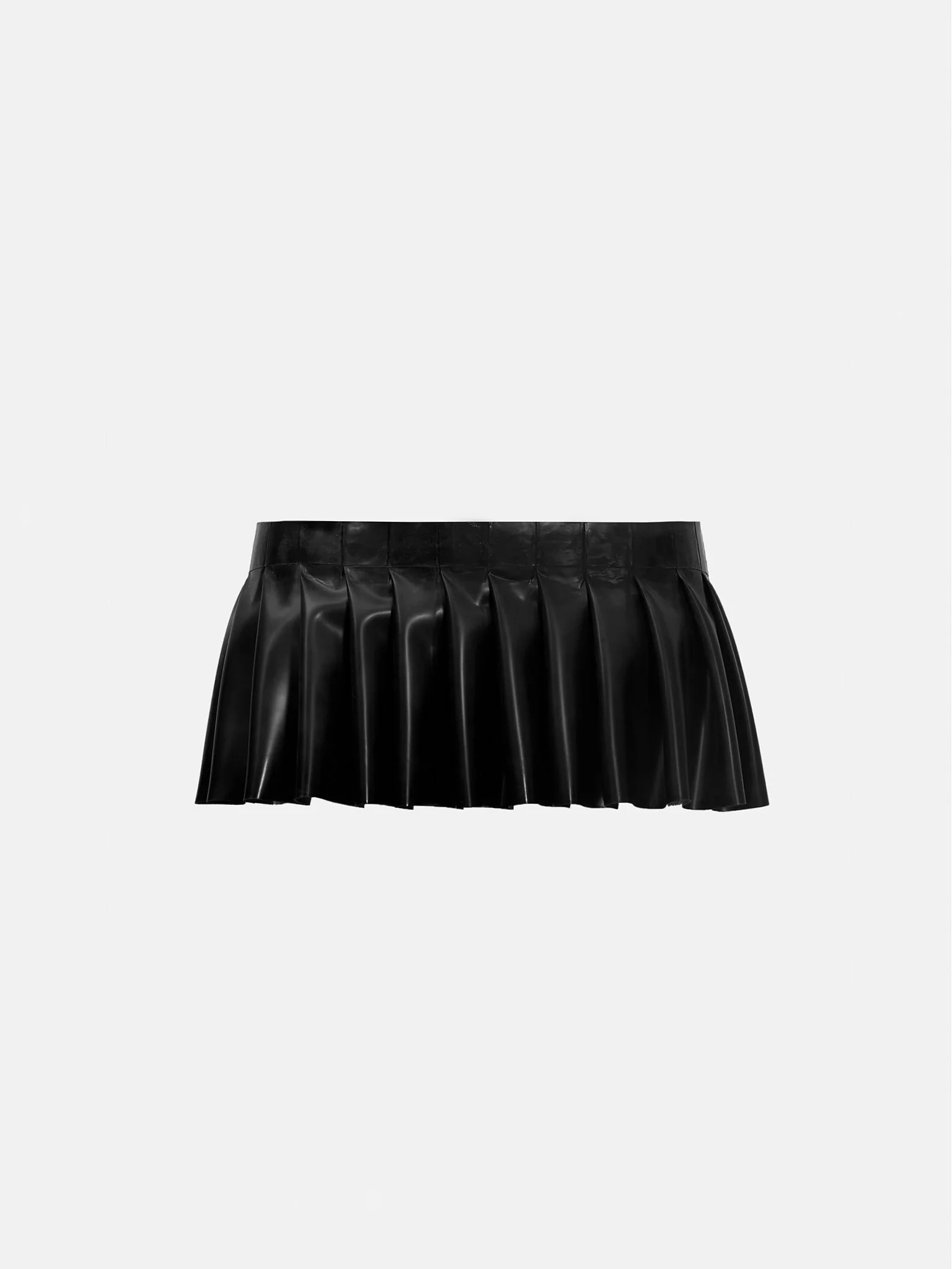 Calabria Latex Skirt Black - Image 8