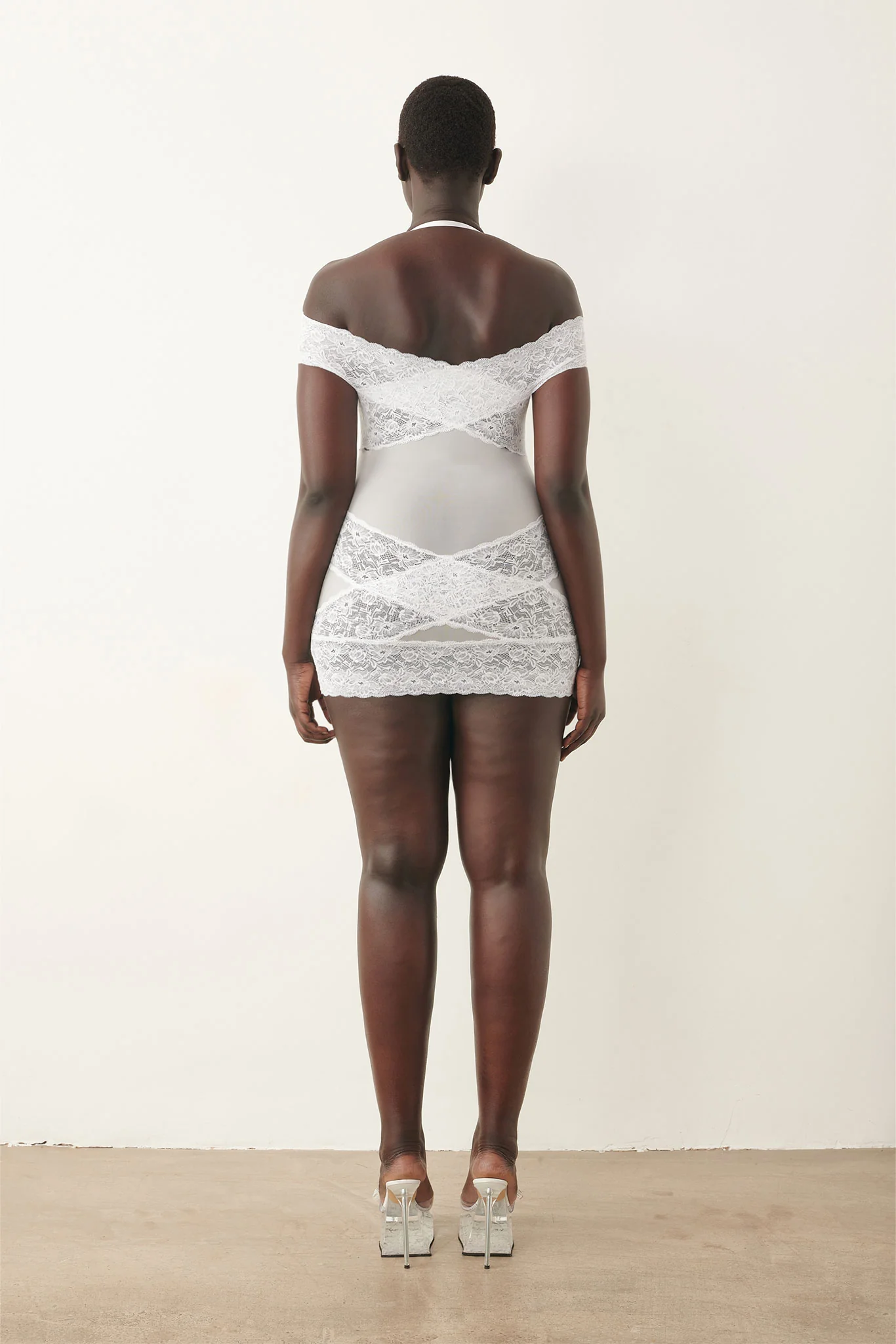 Candice Dress Virgin White - Image 3