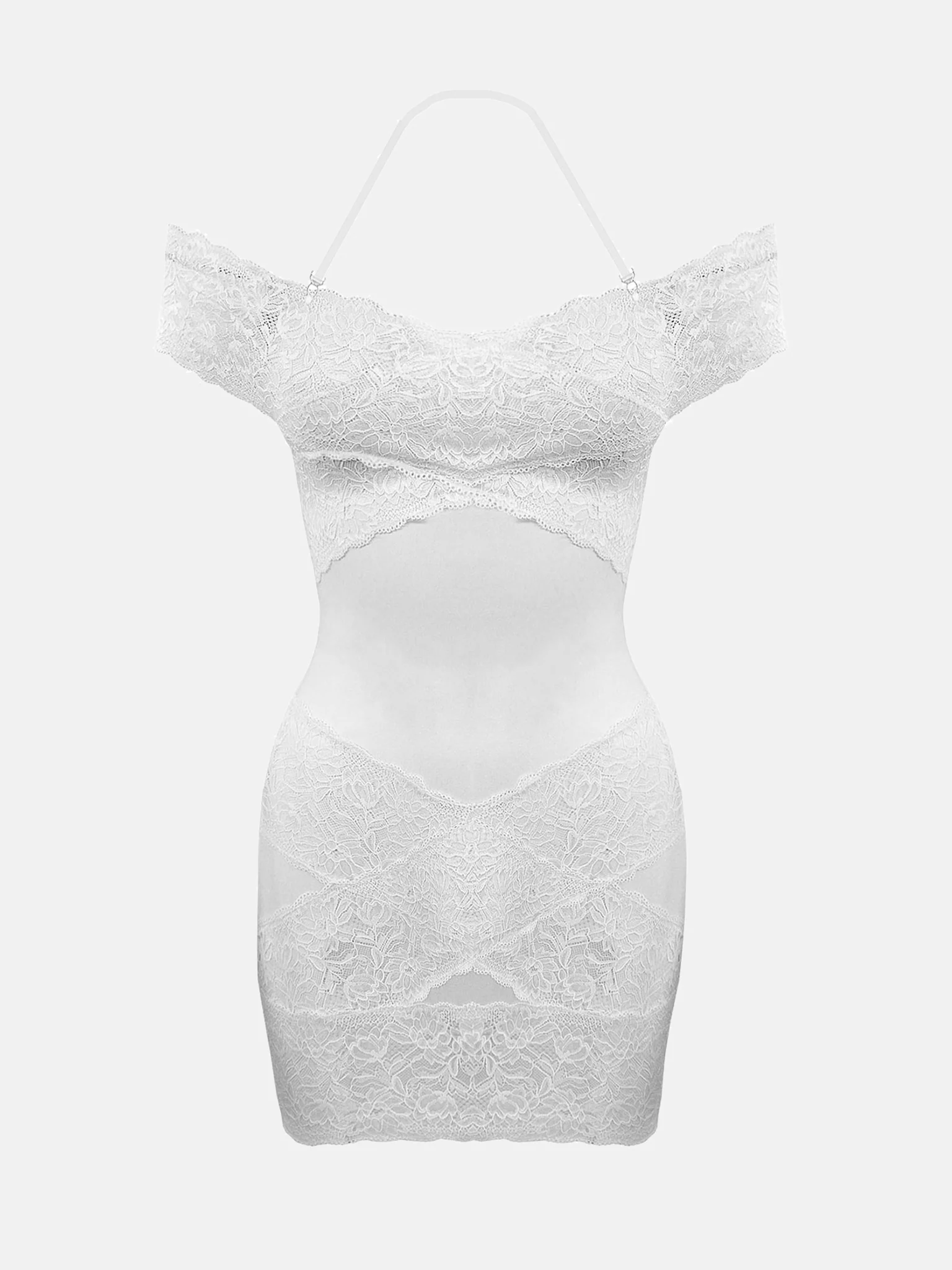 Candice Dress Virgin White - Image 9