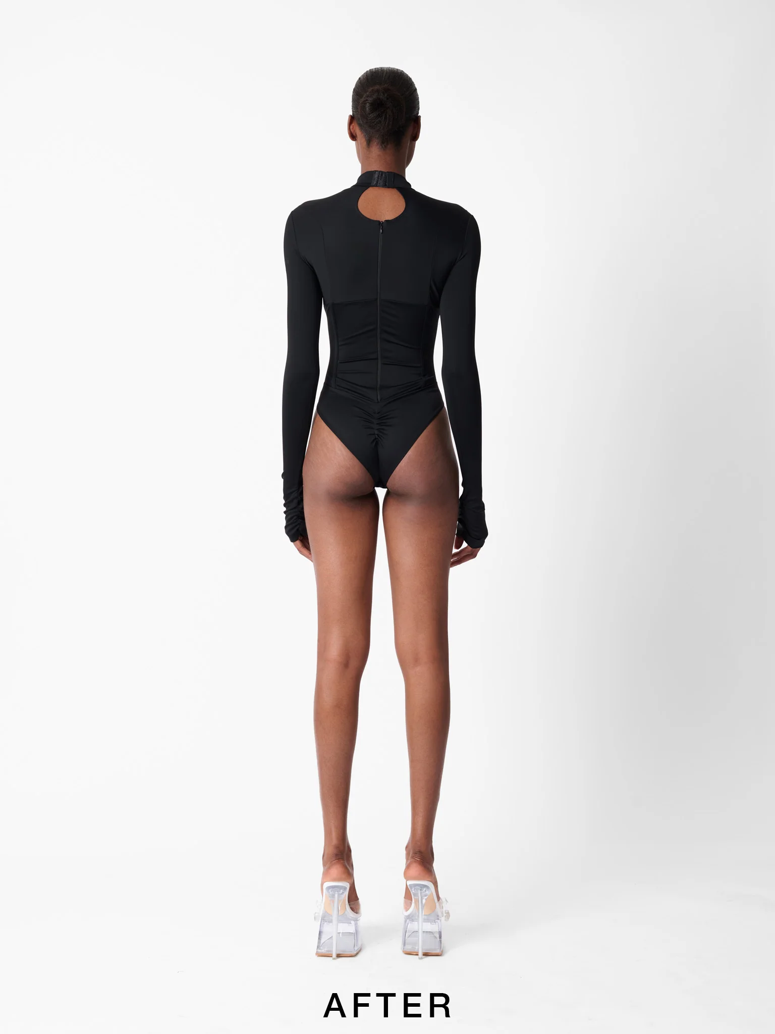 Cat Call Padded Bodysuit Black - Image 10