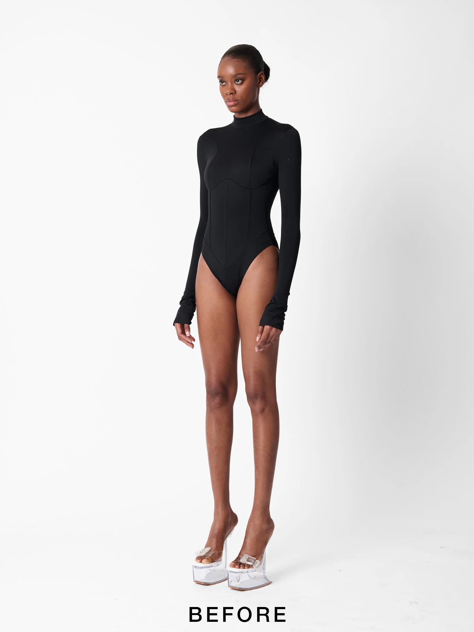 Cat Call Padded Bodysuit Black - Image 5