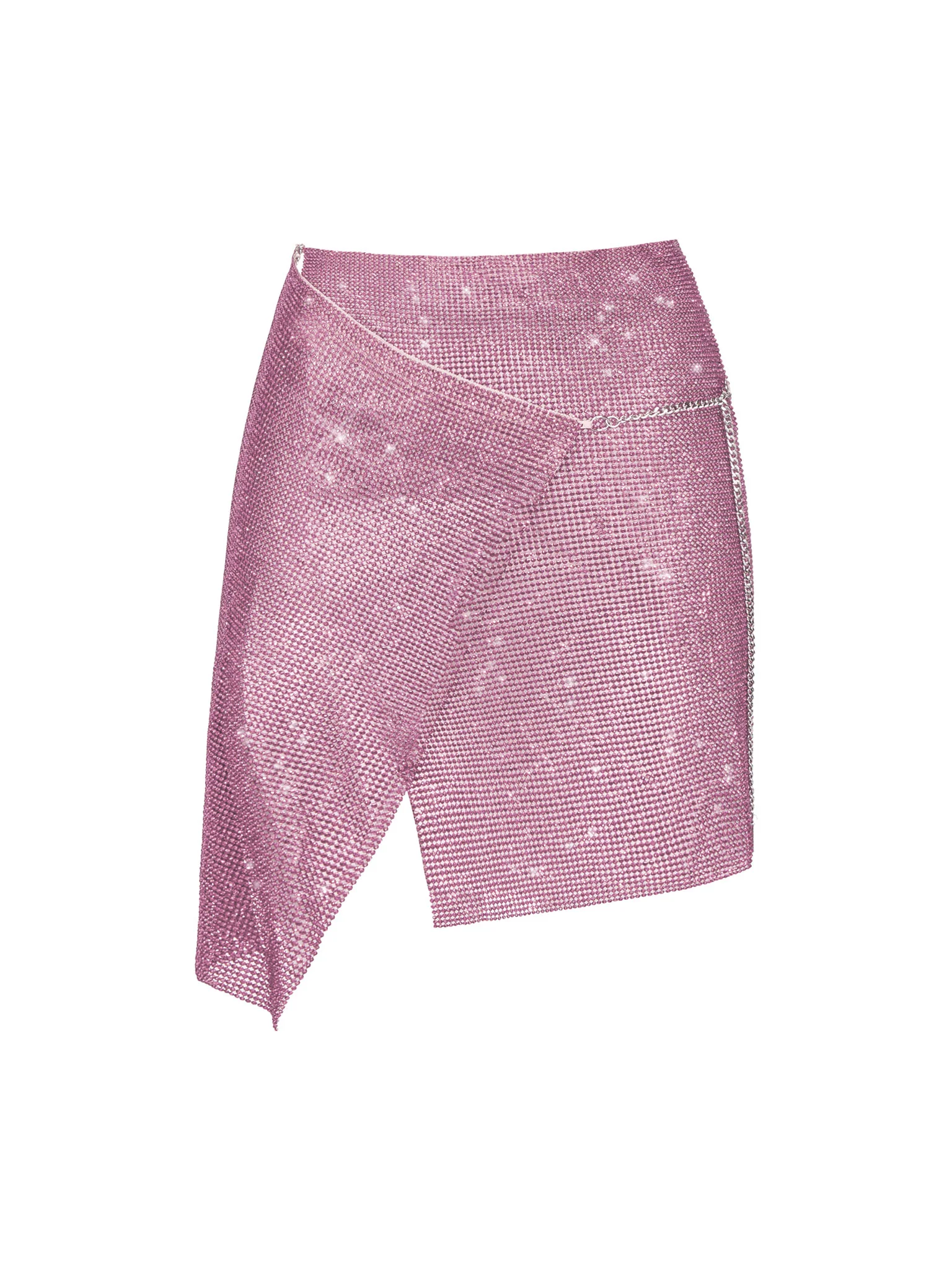 Rhinestoned Winona Skirt in Cosmo