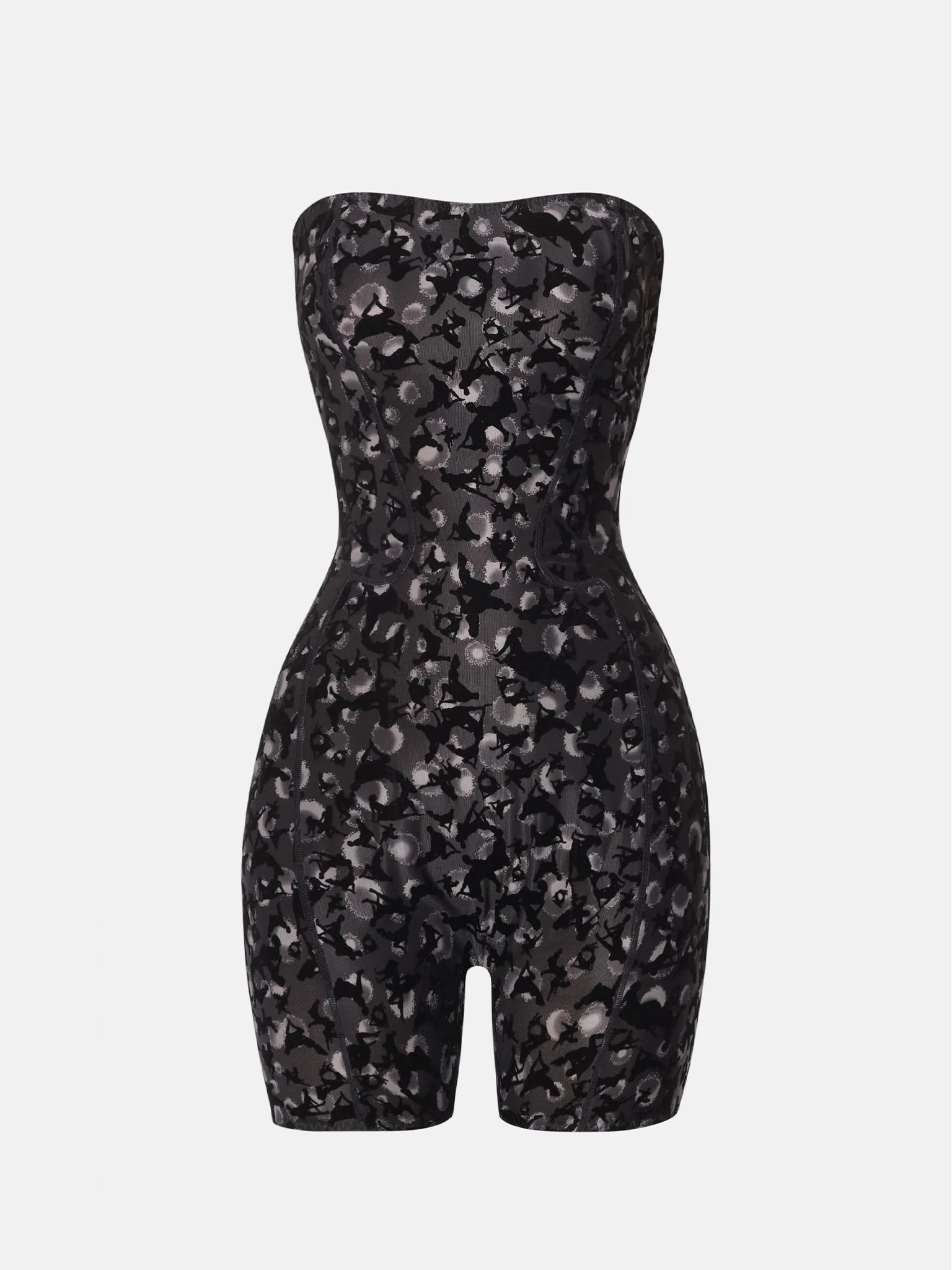 Darling Playsuit Black Leopard Print - Image 6