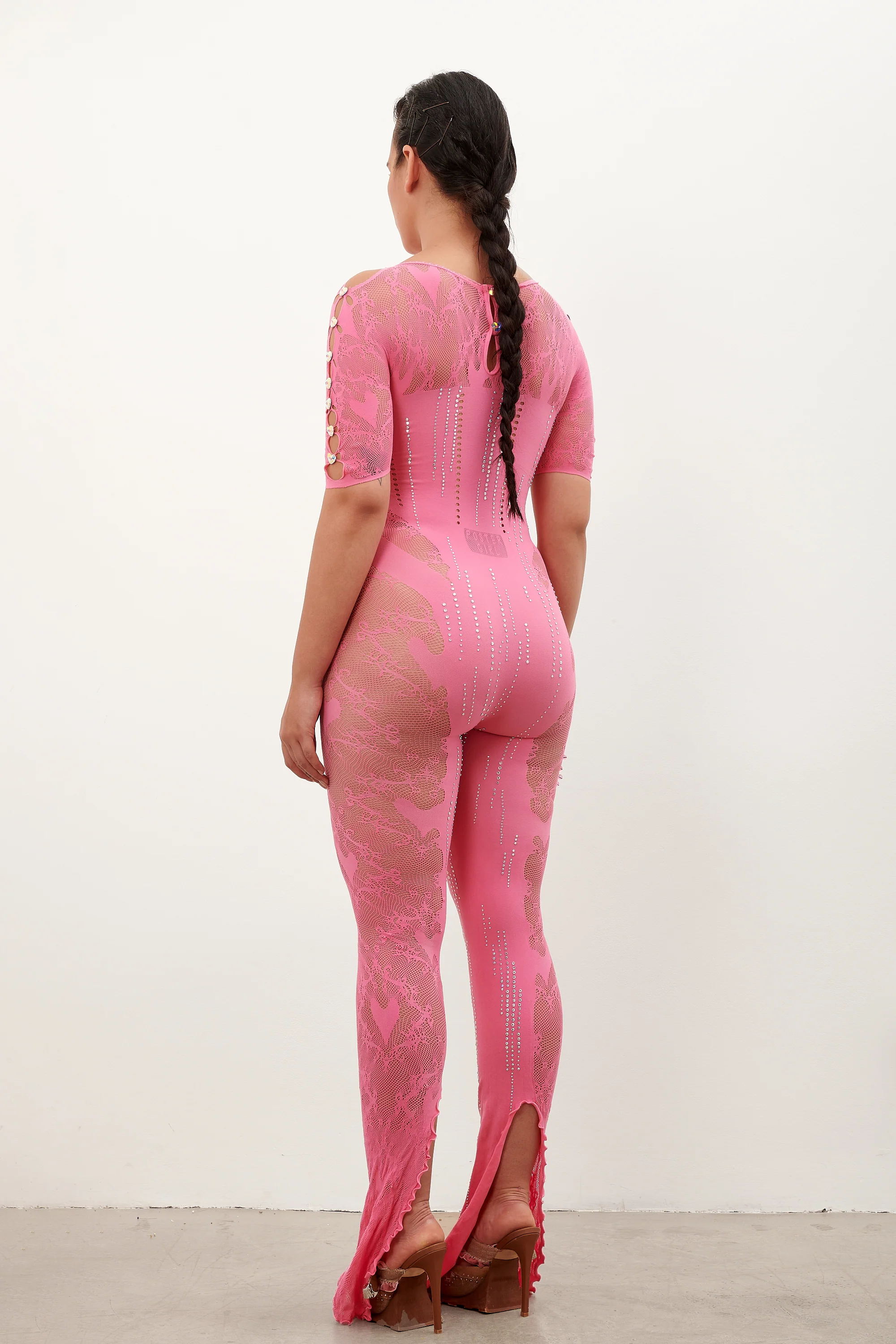 Delphine Jumpsuit Fuchsia Pink - Image 6