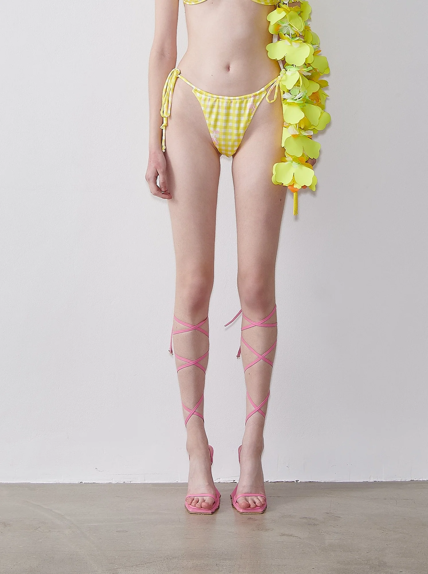 Keaton Bikini Bottoms Yellow Gingham - Image 2