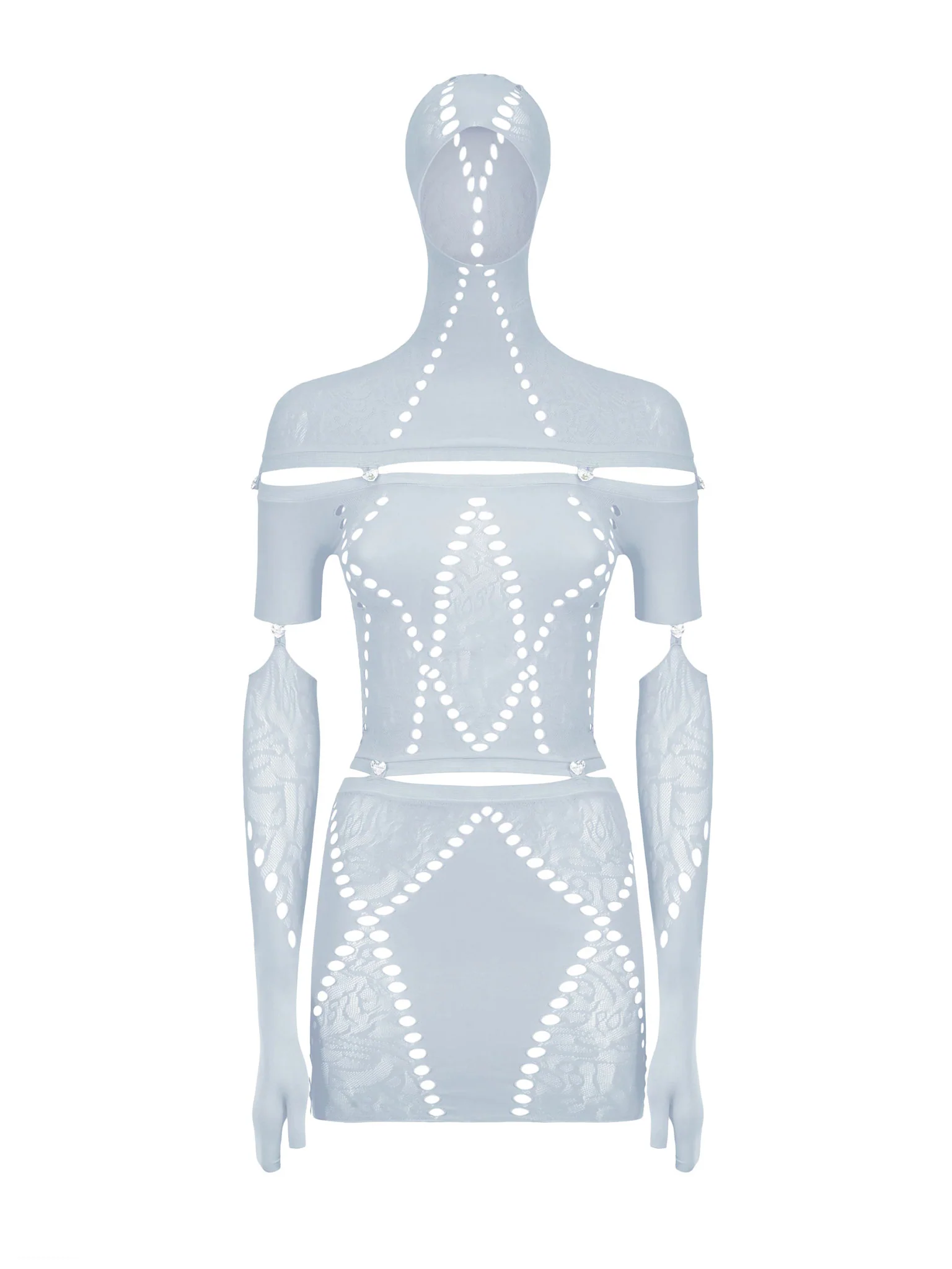 Domino Dress Smoke Grey - Image 2