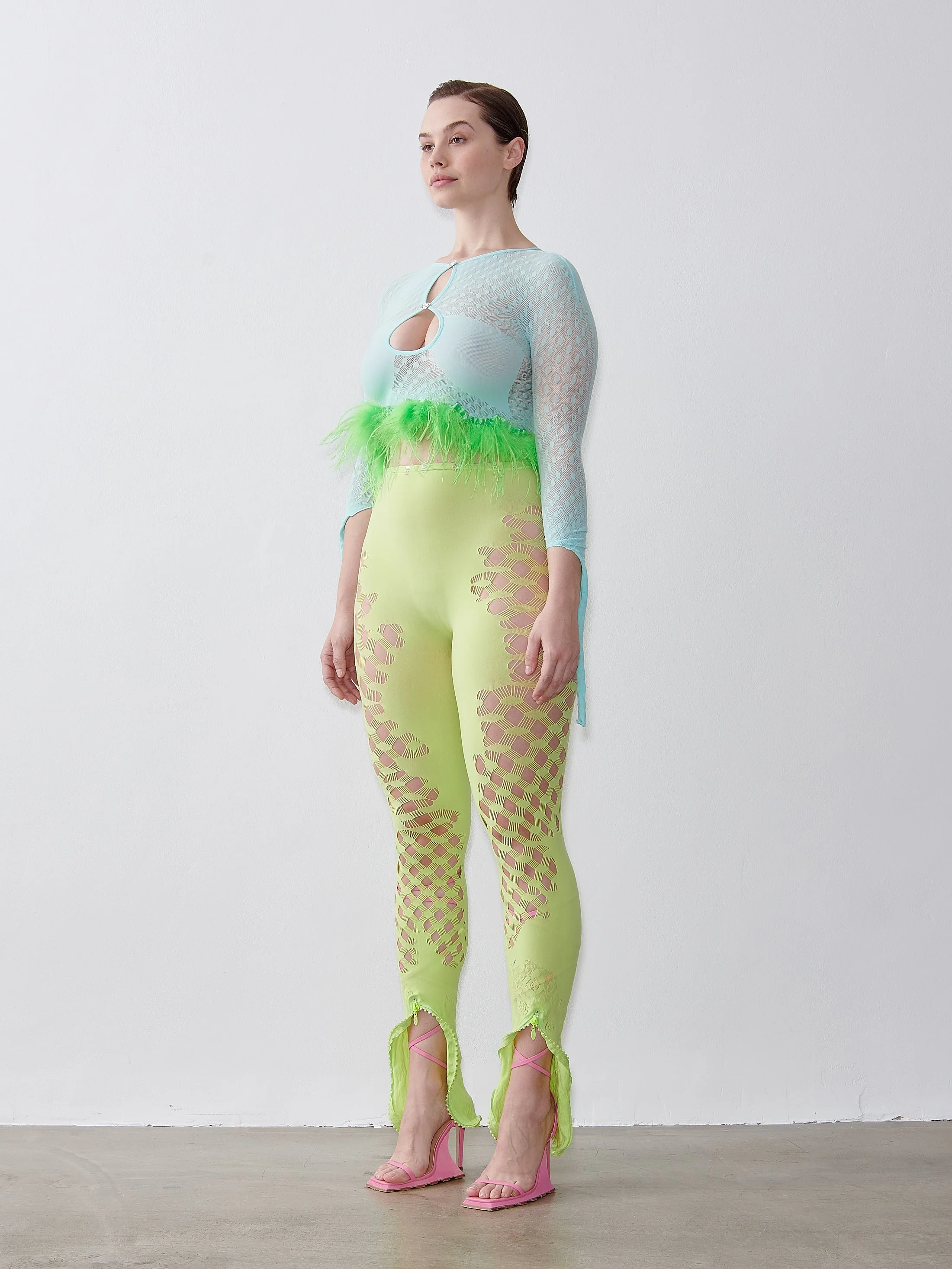 Feather Mira Top Soft Turquoise - Image 3