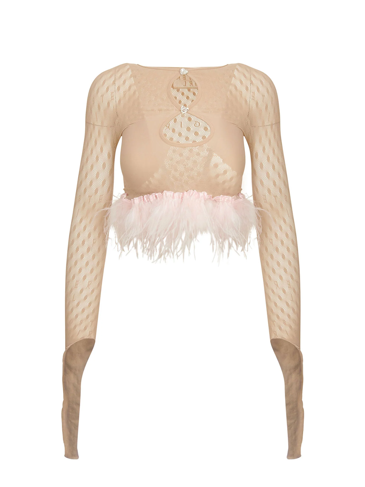 Feather Mira Top Taupe