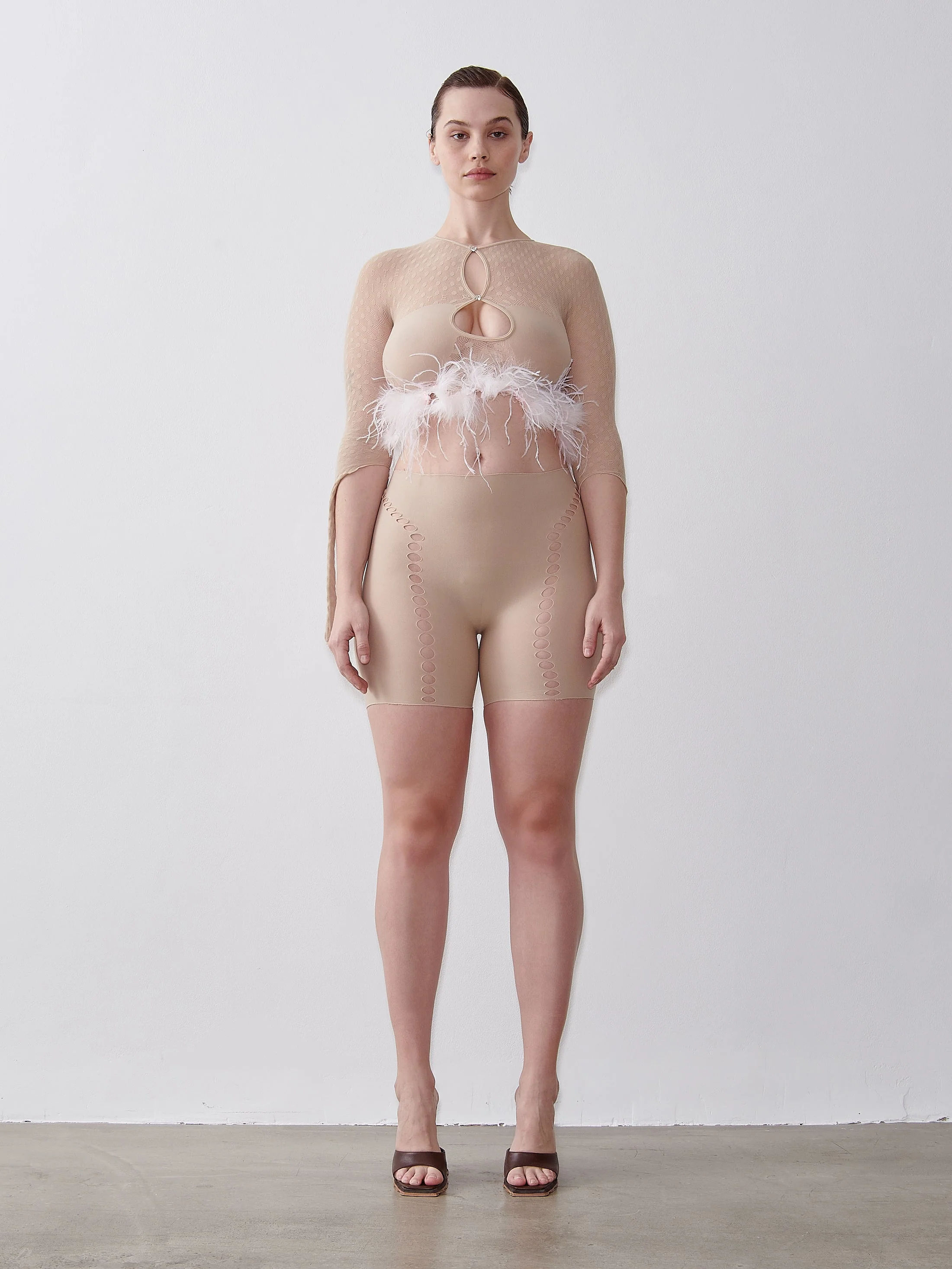 Feather Mira Top Taupe - Image 2