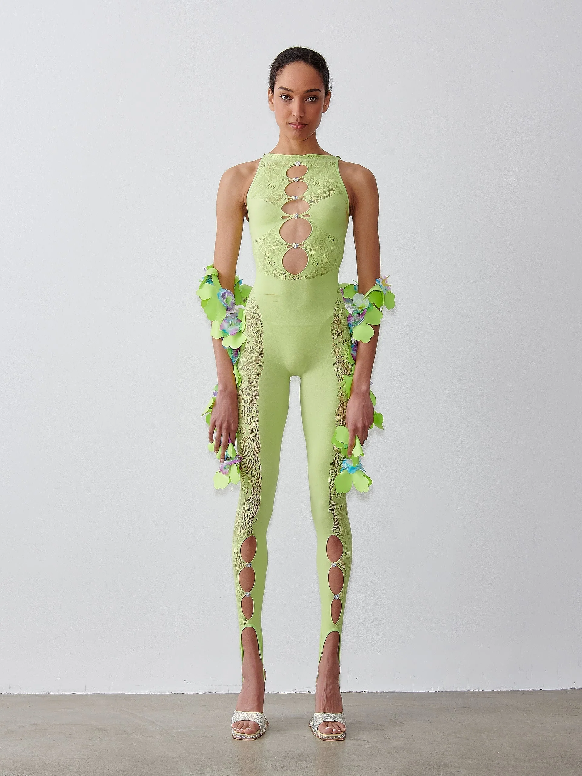 Floral Janice Jumpsuit Pickle - Image 2