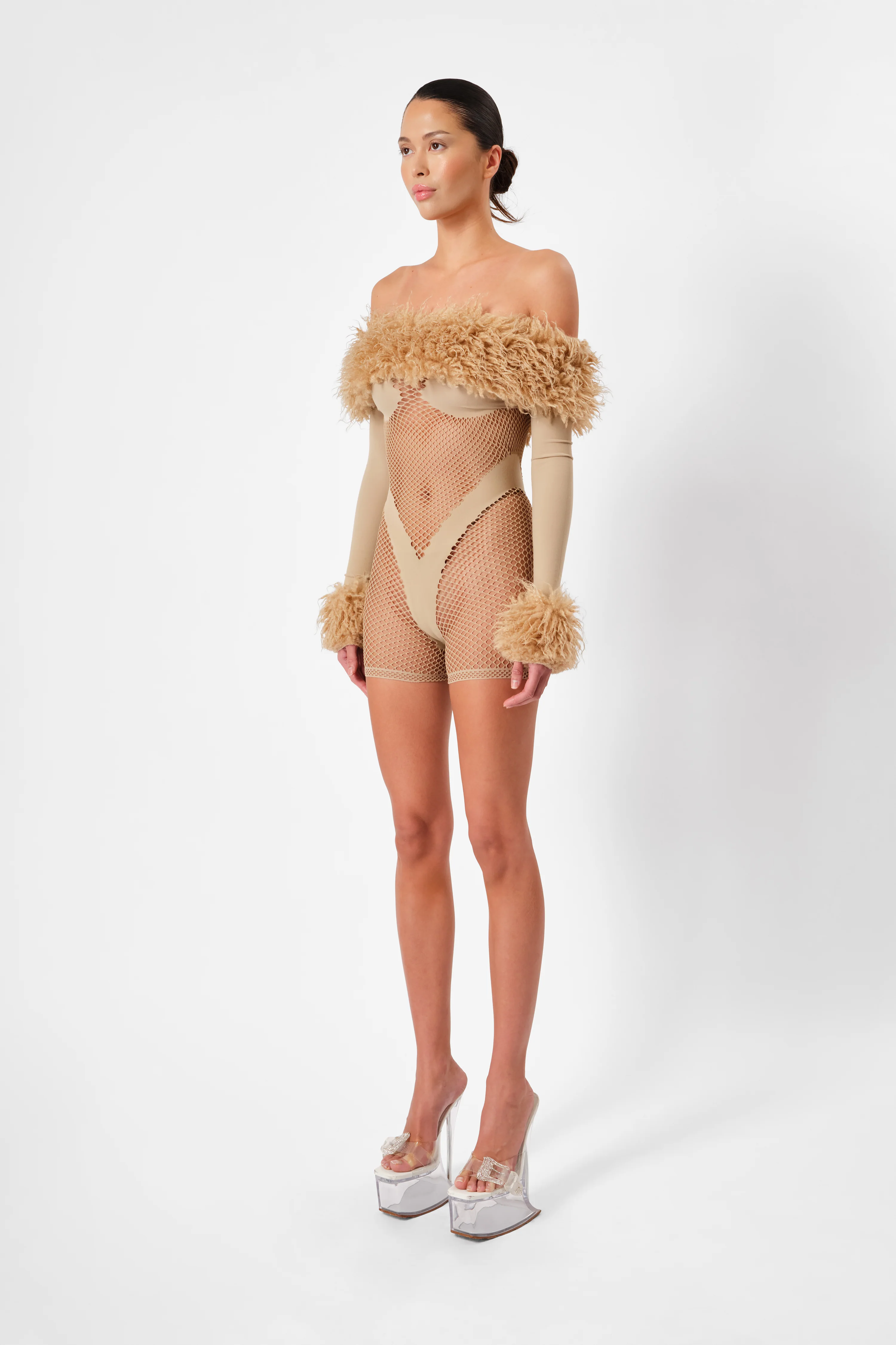Katya Playsuit Beige - Image 2