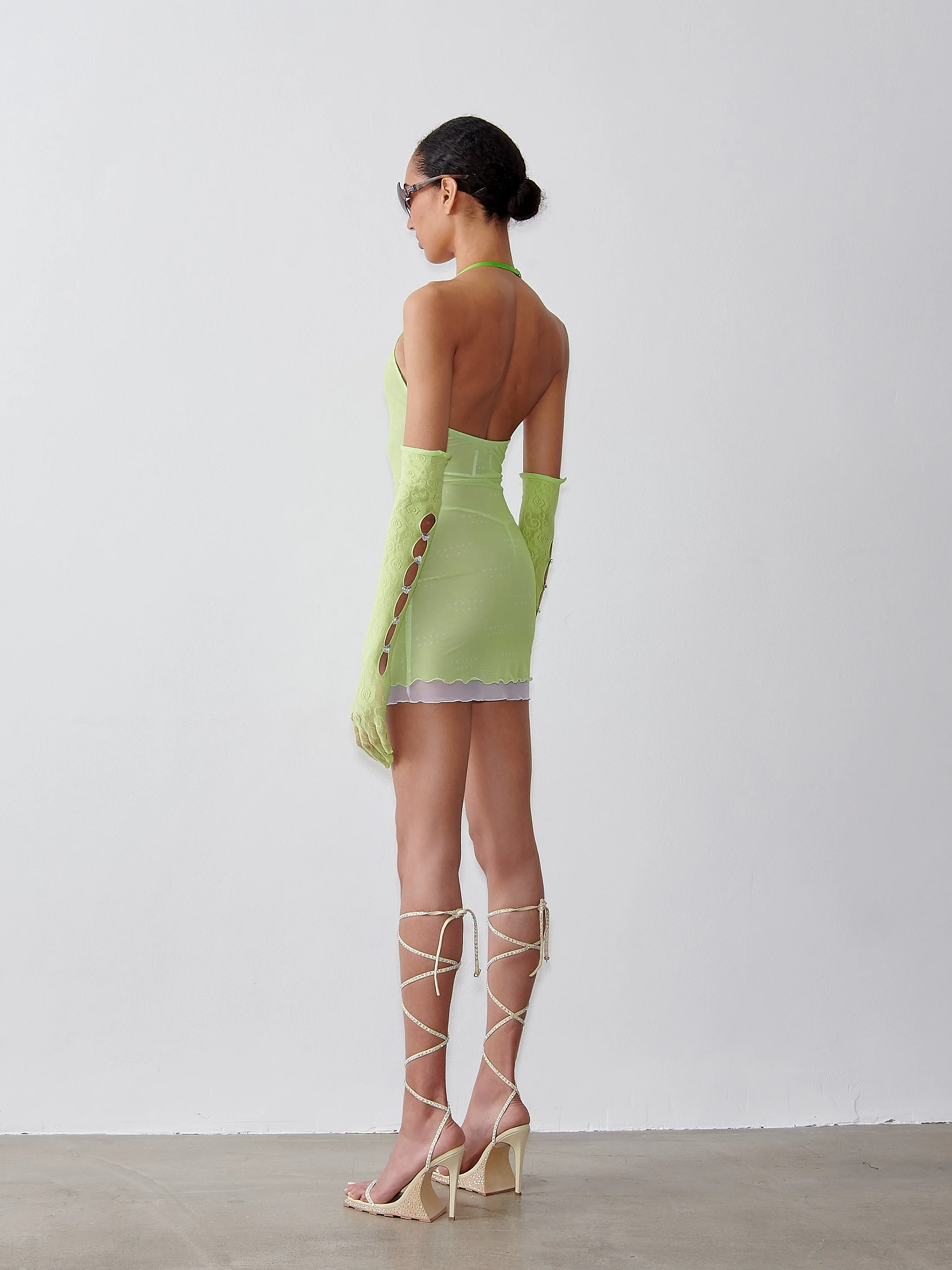 Gretchen Mini Dress Pickle - Image 4