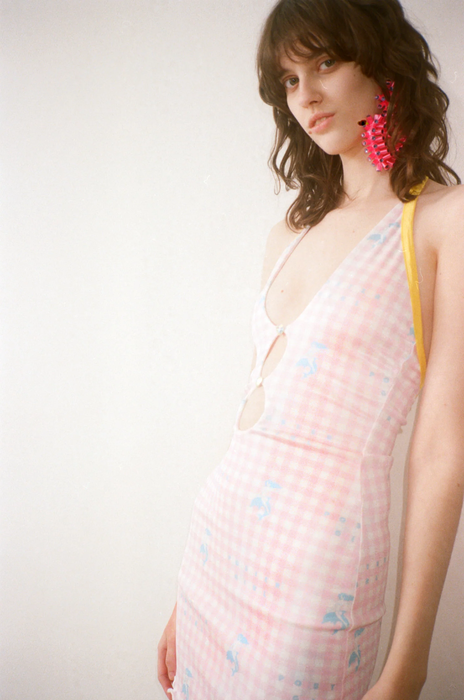 Gretchen Mini Dress Pink Gingham - Image 5