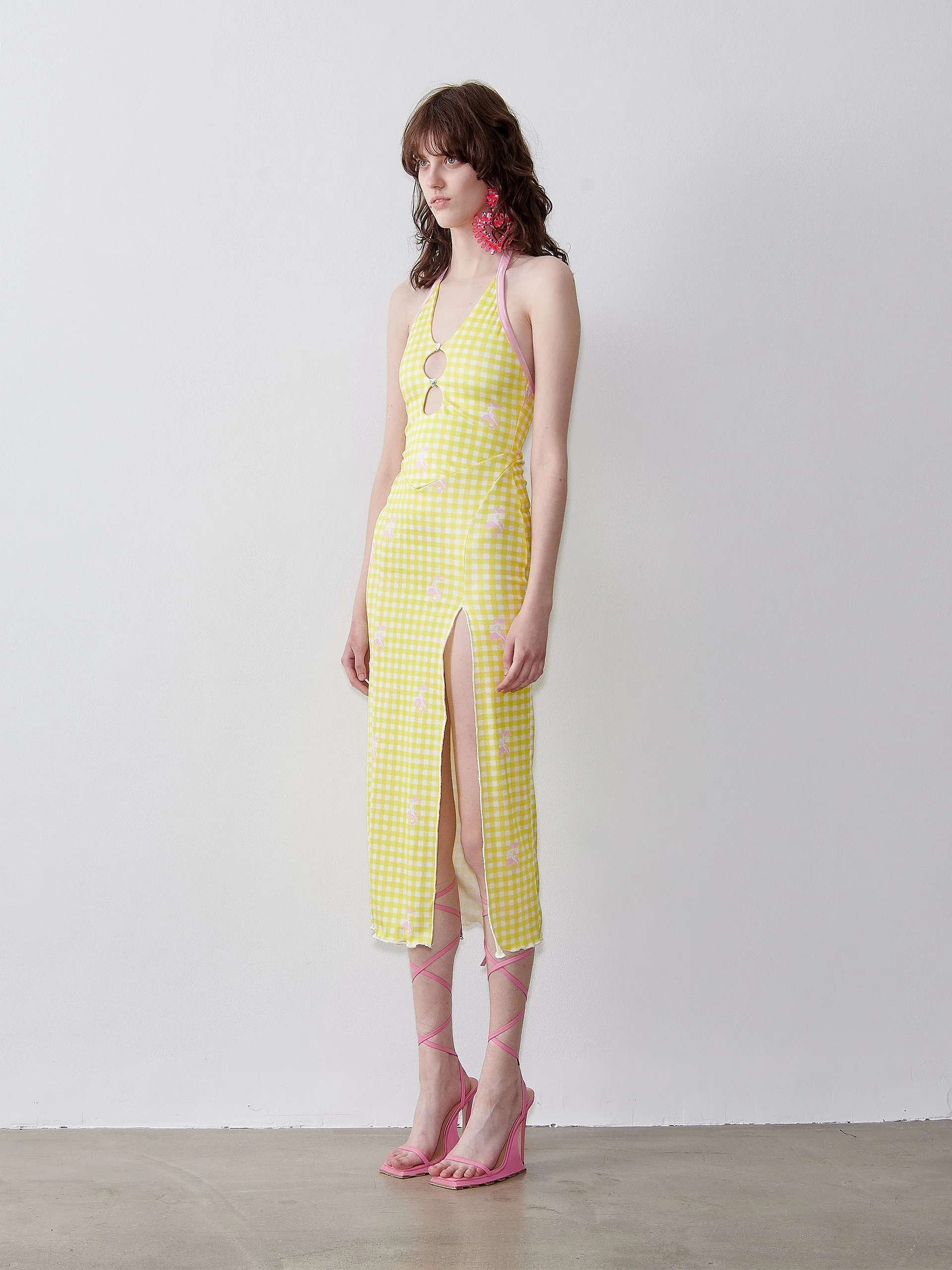 Heather Midi Dress Sunshine Gingham - Image 3