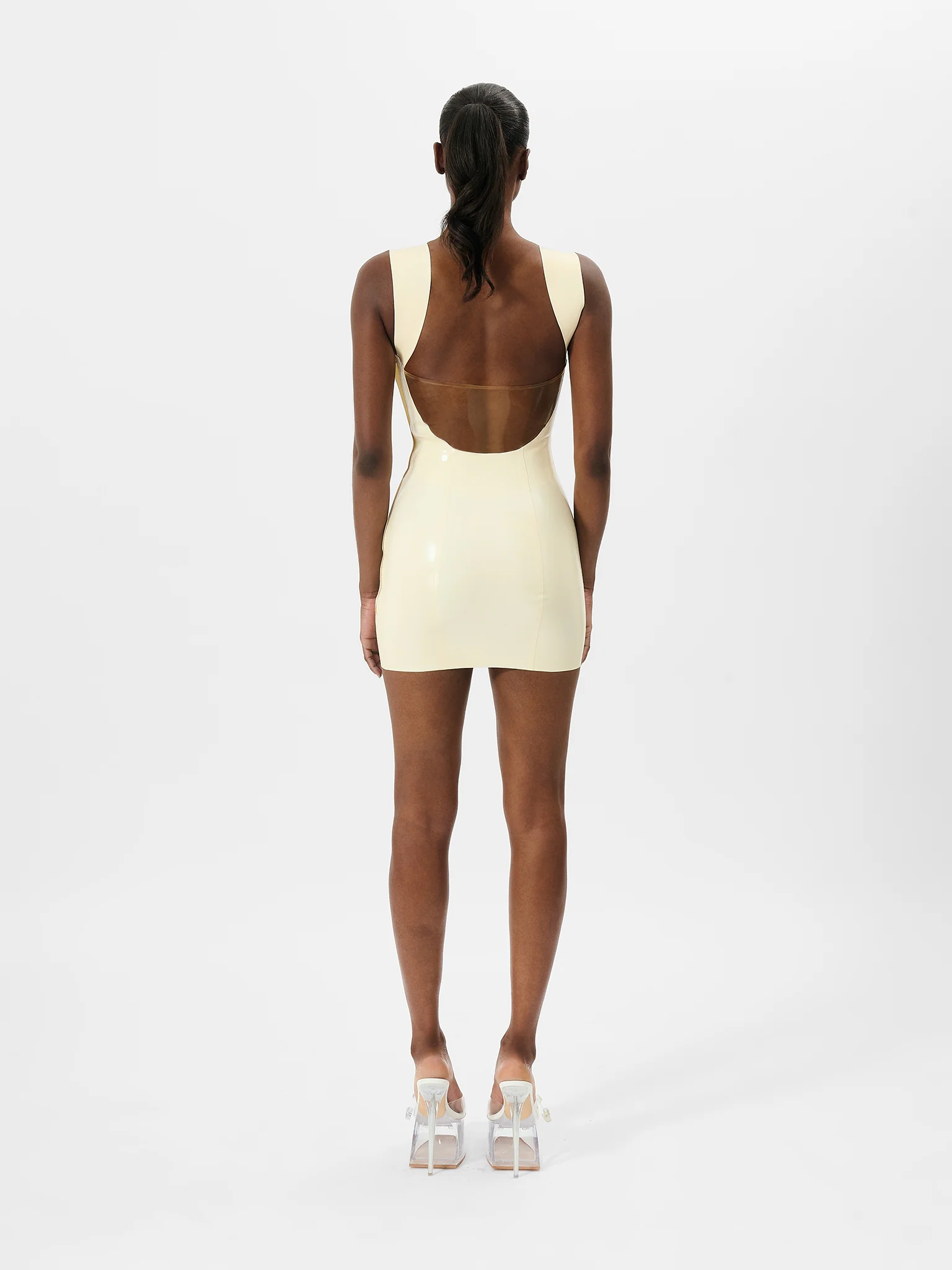 Hollywood Latex Dress White - Image 3