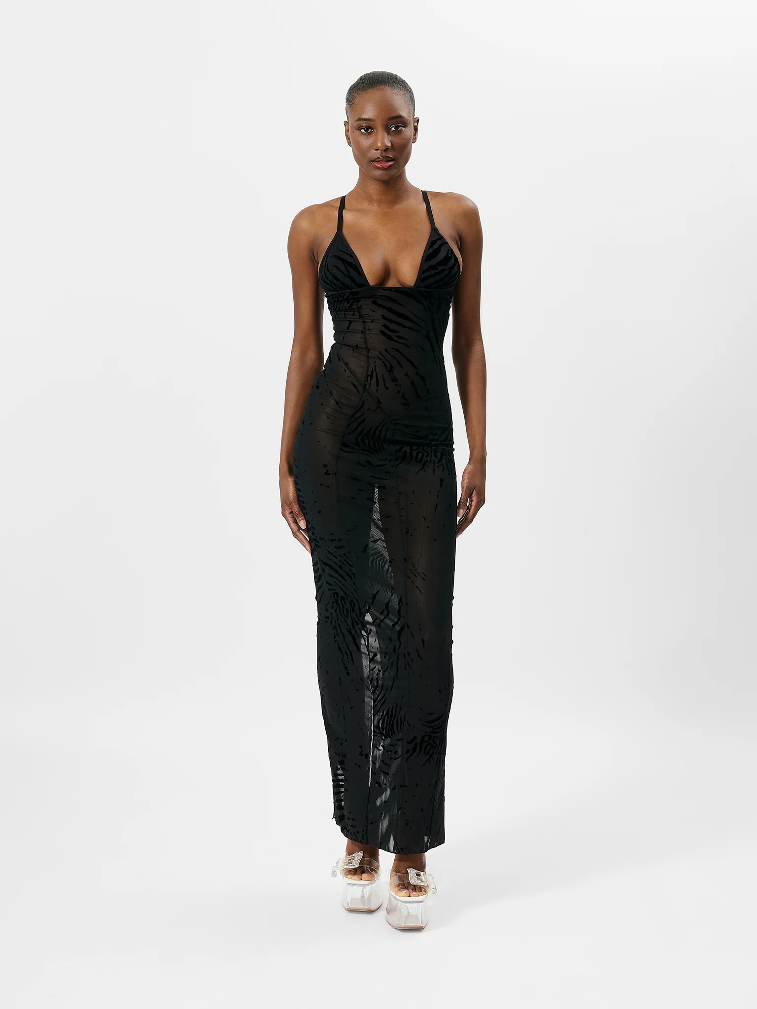 Hun Dress Black Zebra Print - Image 6