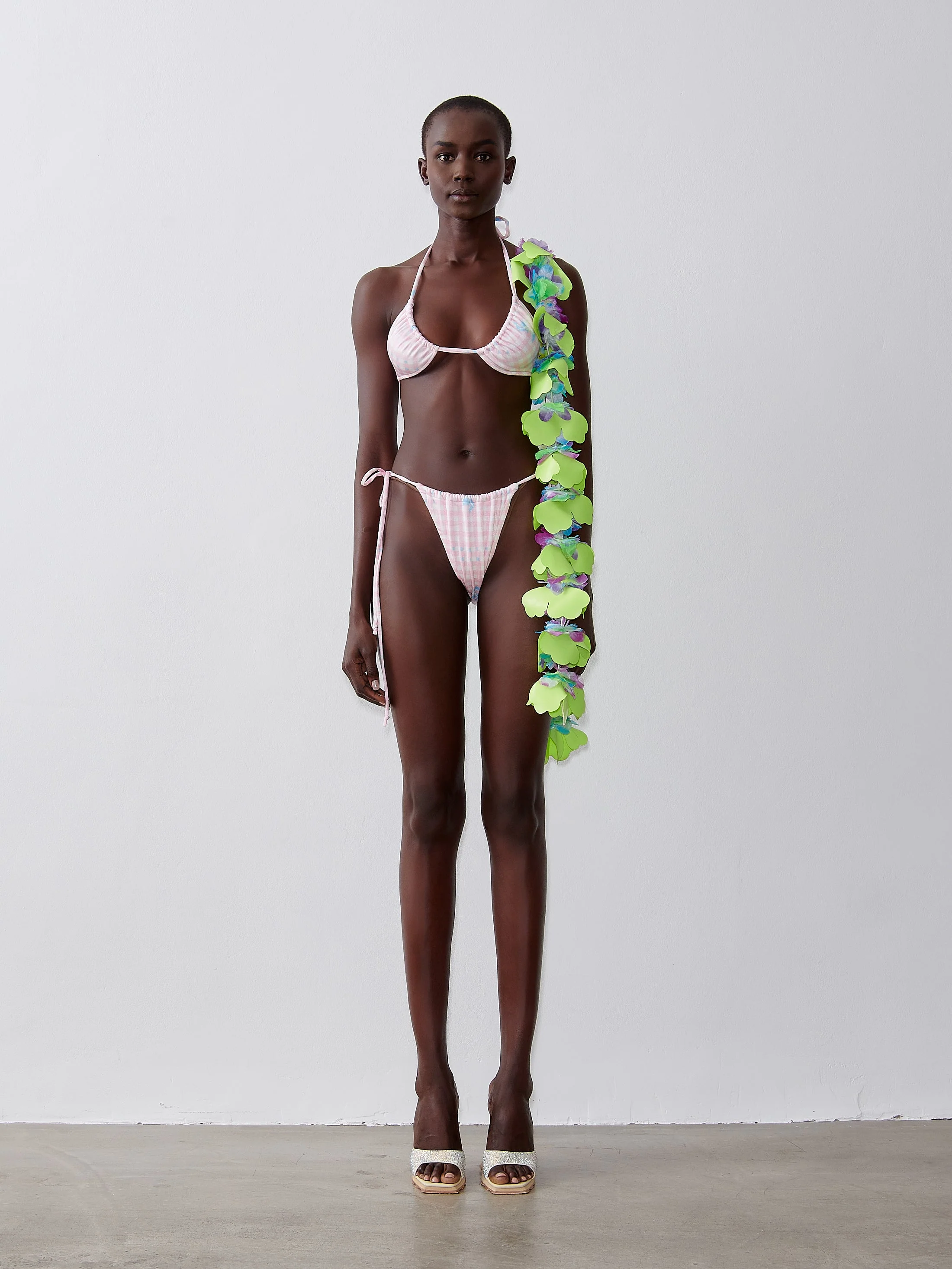 Keaton Bikini Bottoms Pink Gingham - Image 2