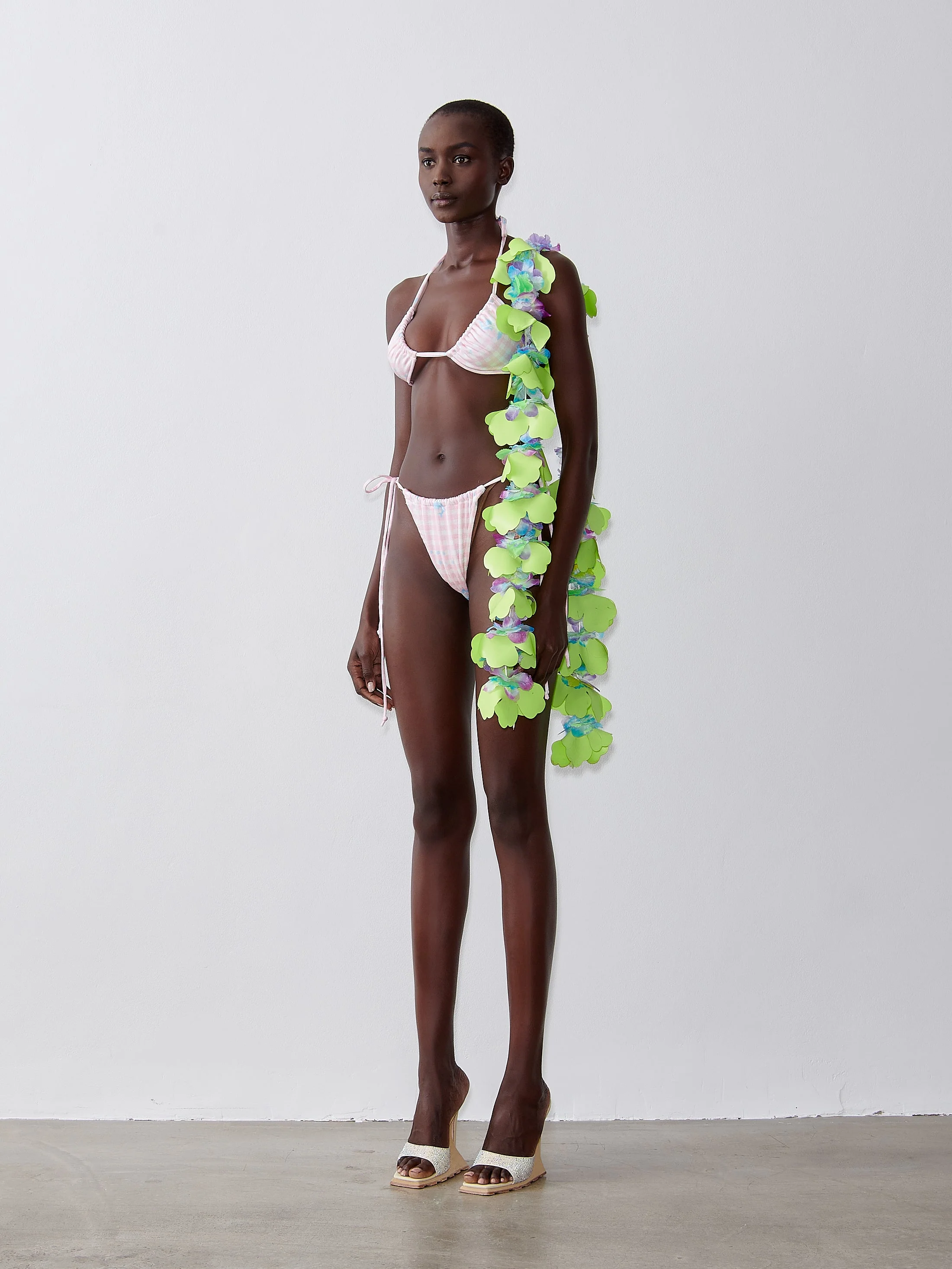 Keaton Bikini Bottoms Pink Gingham - Image 3