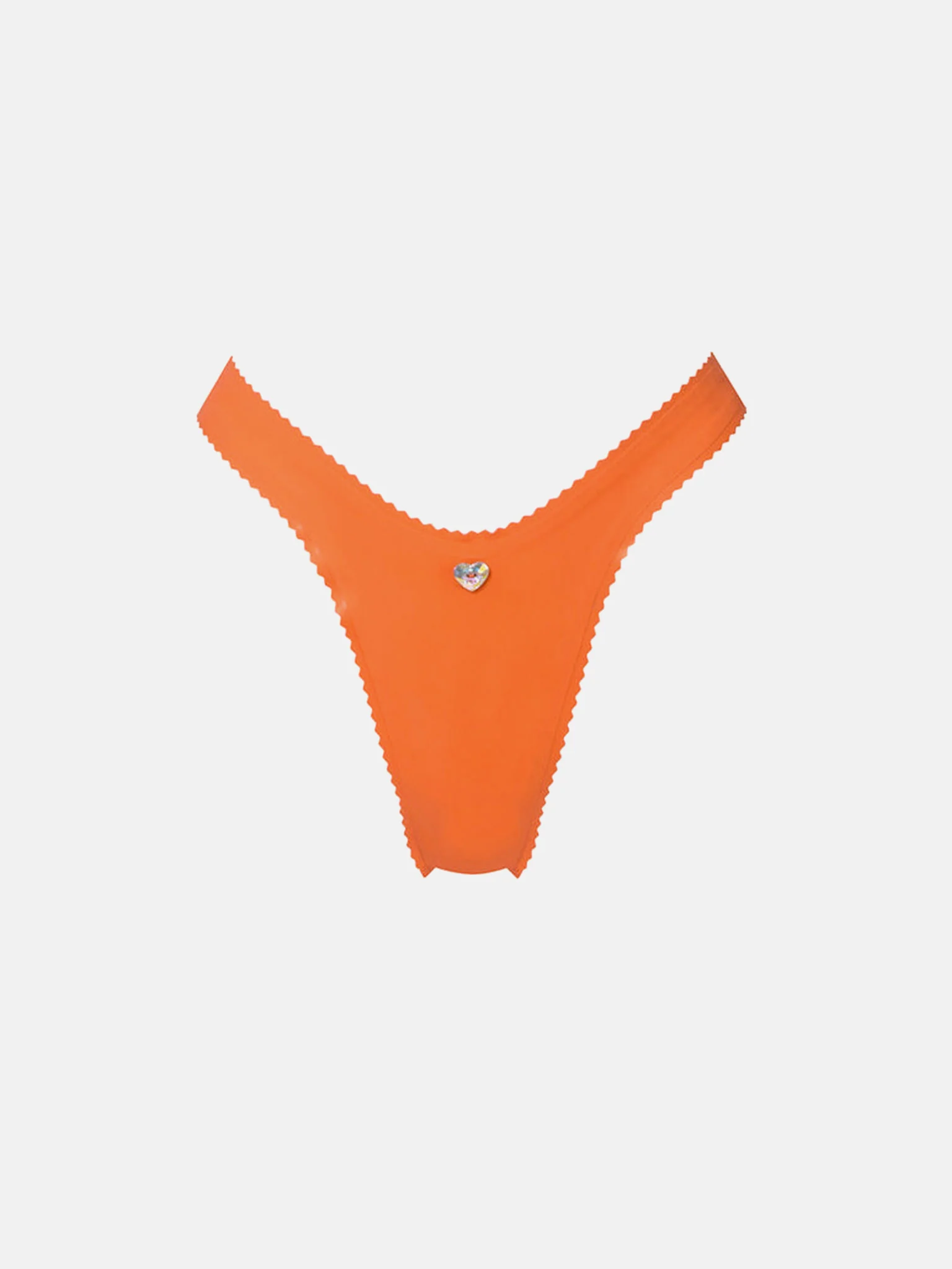 Latex Carpenter Thong Tangerine