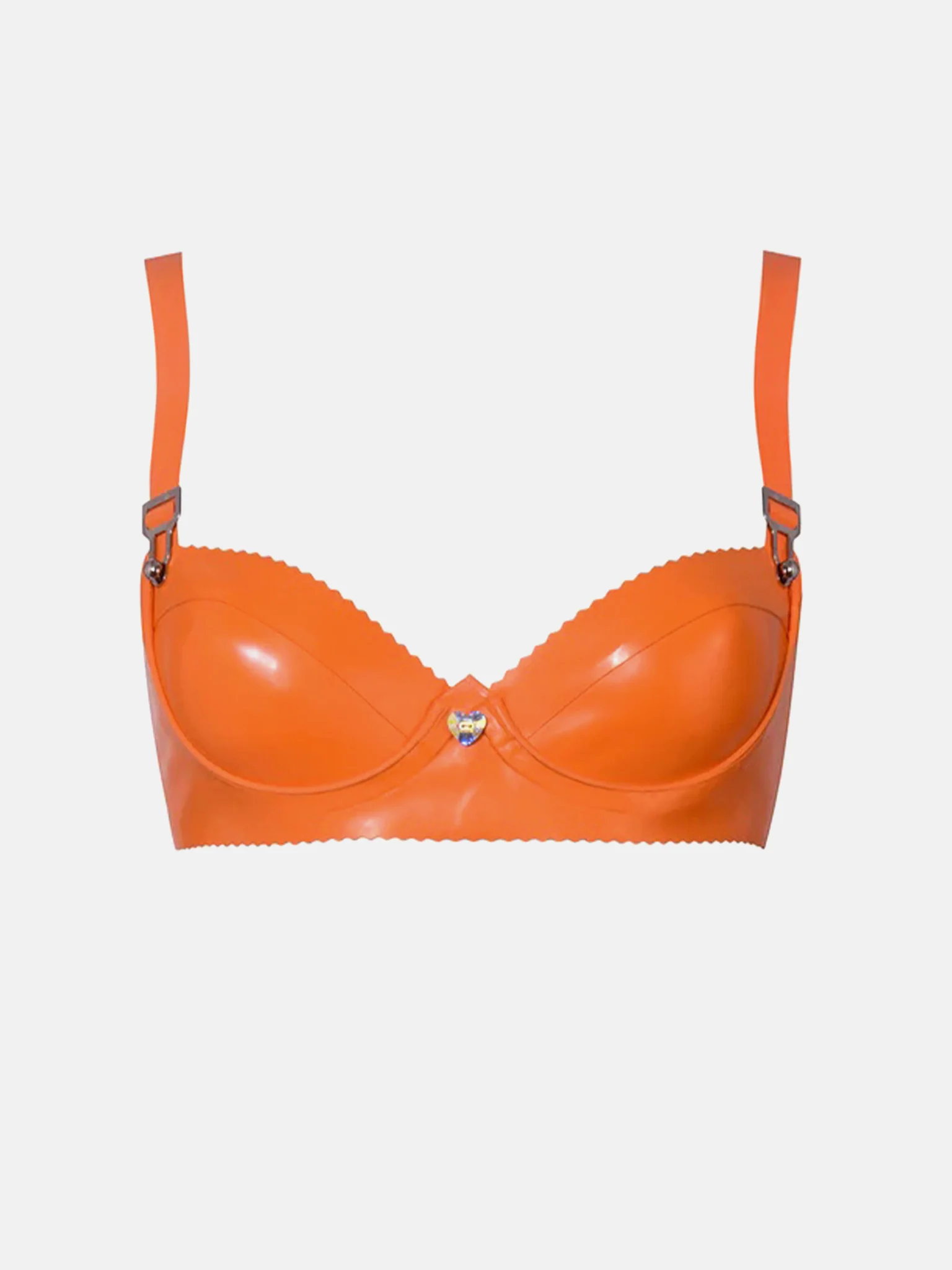 Latex Charisma Bra Tangerine