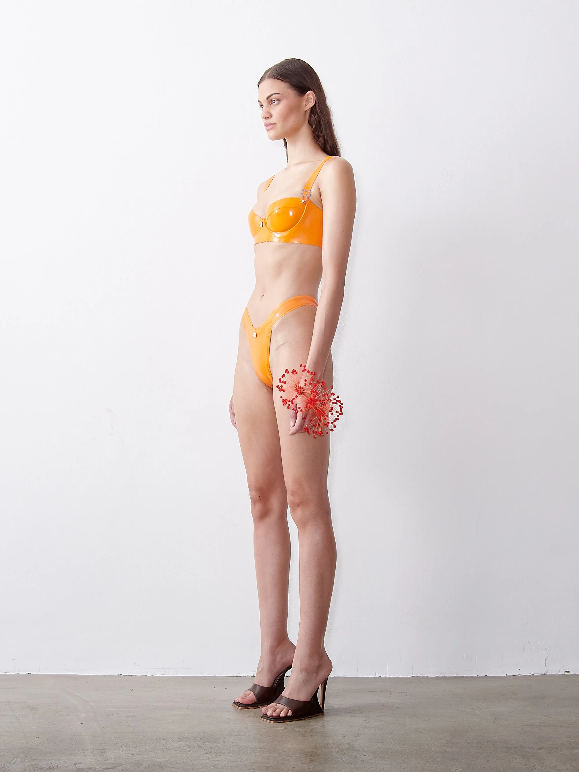 Latex Charisma Bra Tangerine - Image 3