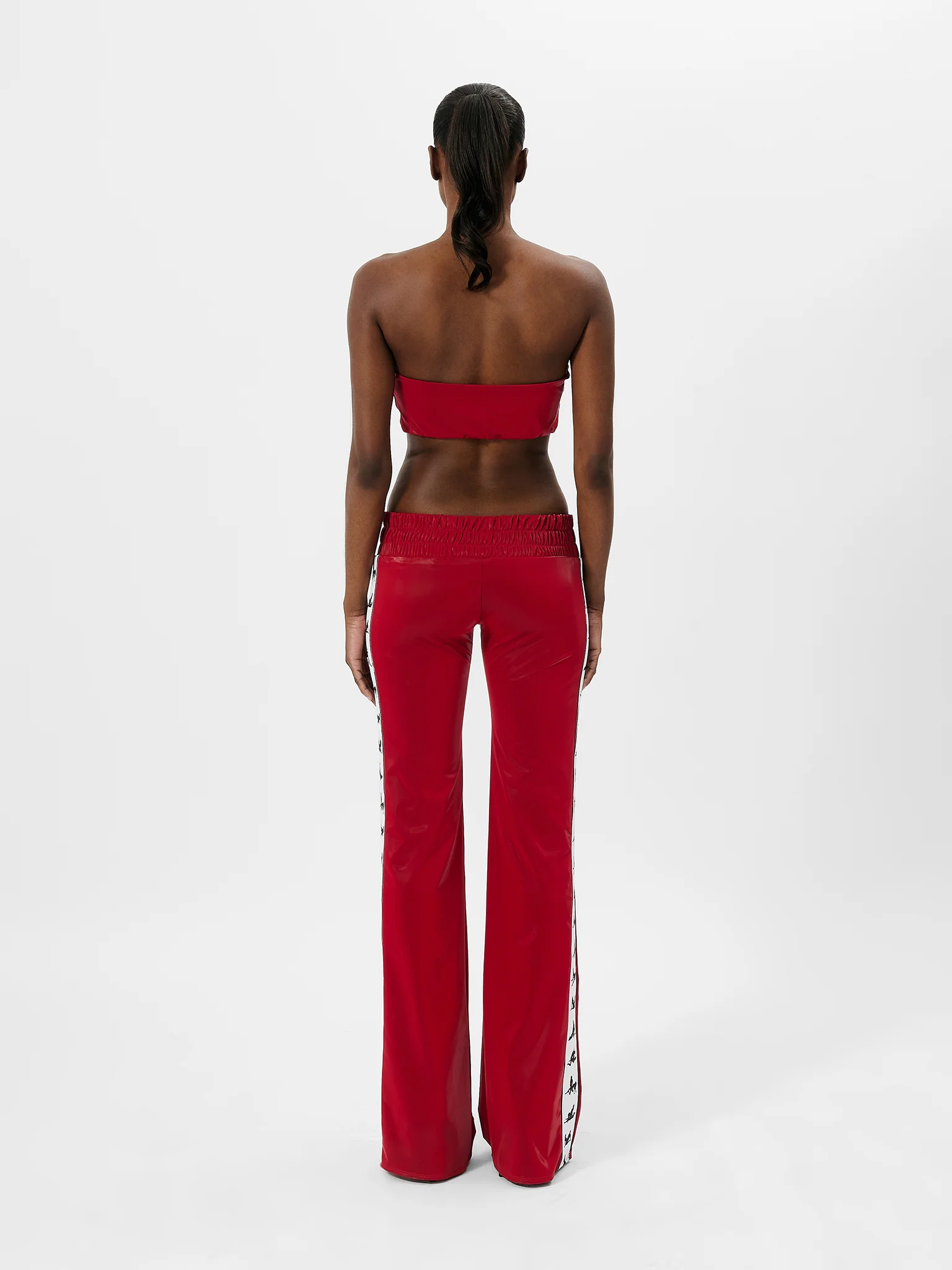 League Tracksuit Bottoms Red - Image 3
