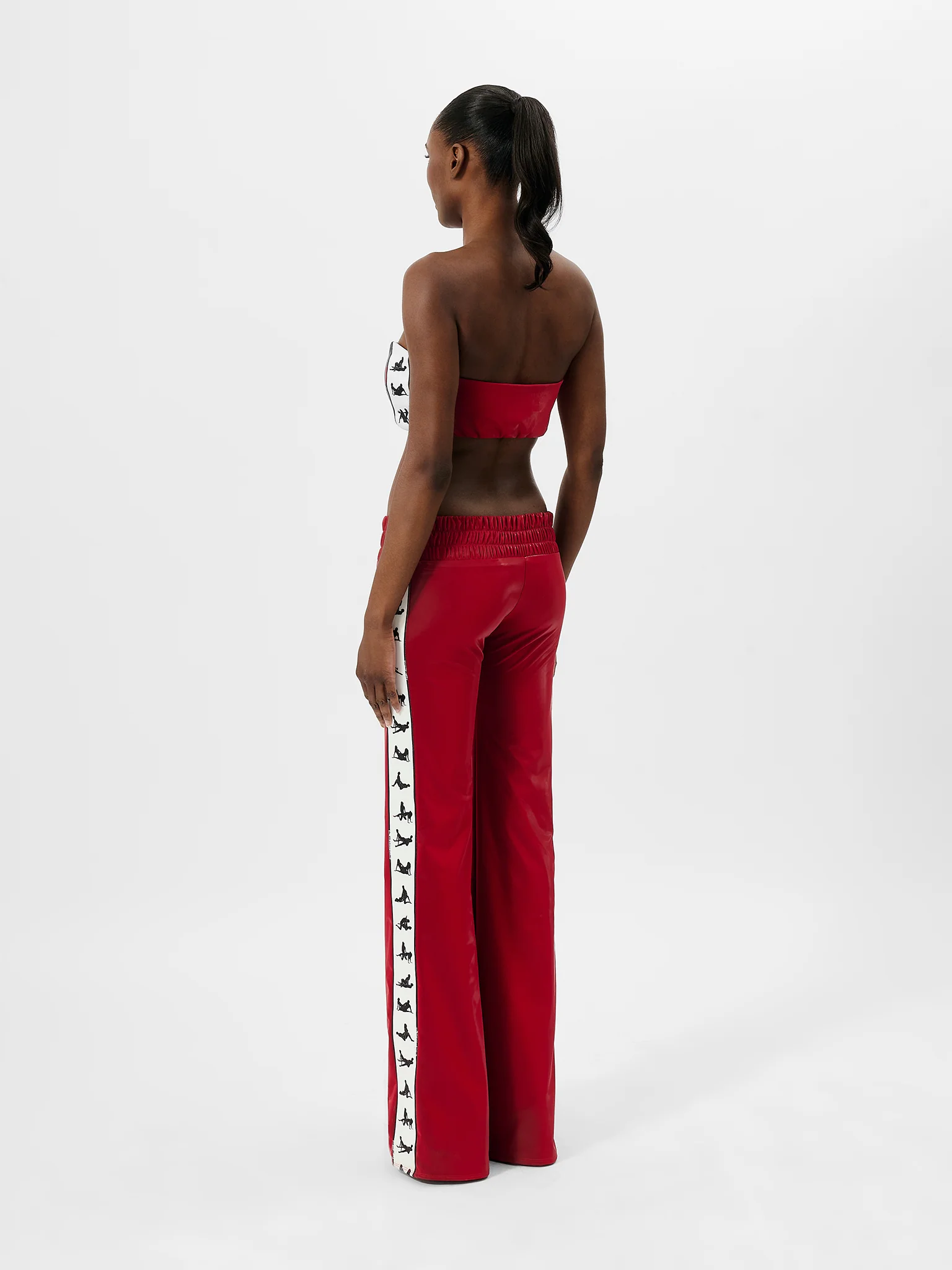 League Tracksuit Bottoms Red - Image 5
