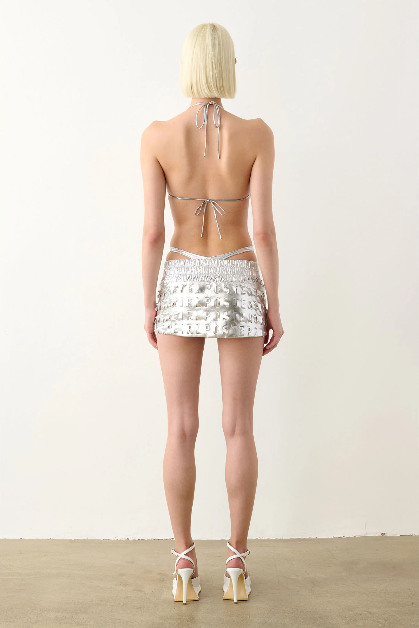 Midfield Micro Skirt Silver - Image 3