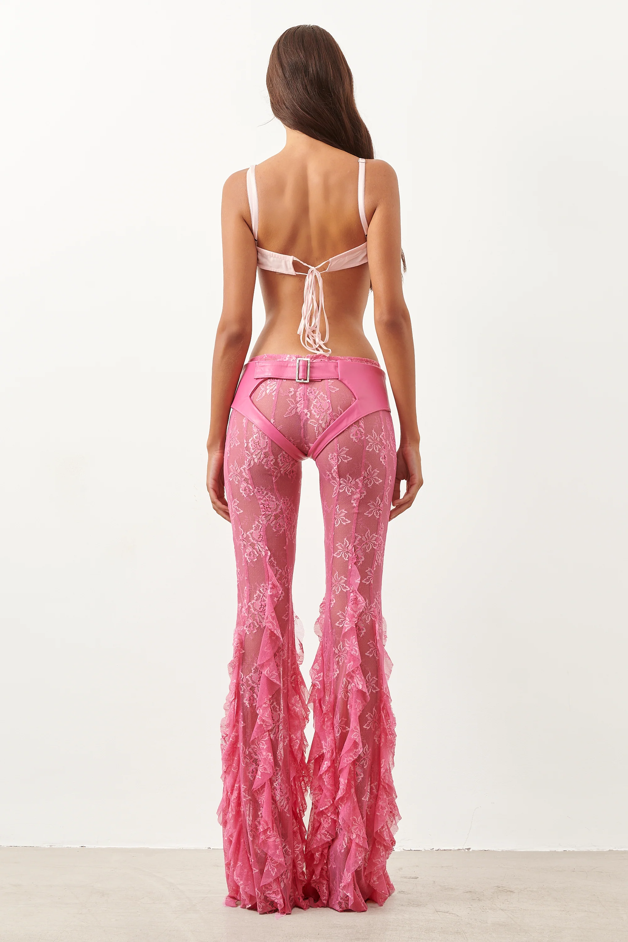Oshun Leather Chaps Fuchsia Pink - Image 4