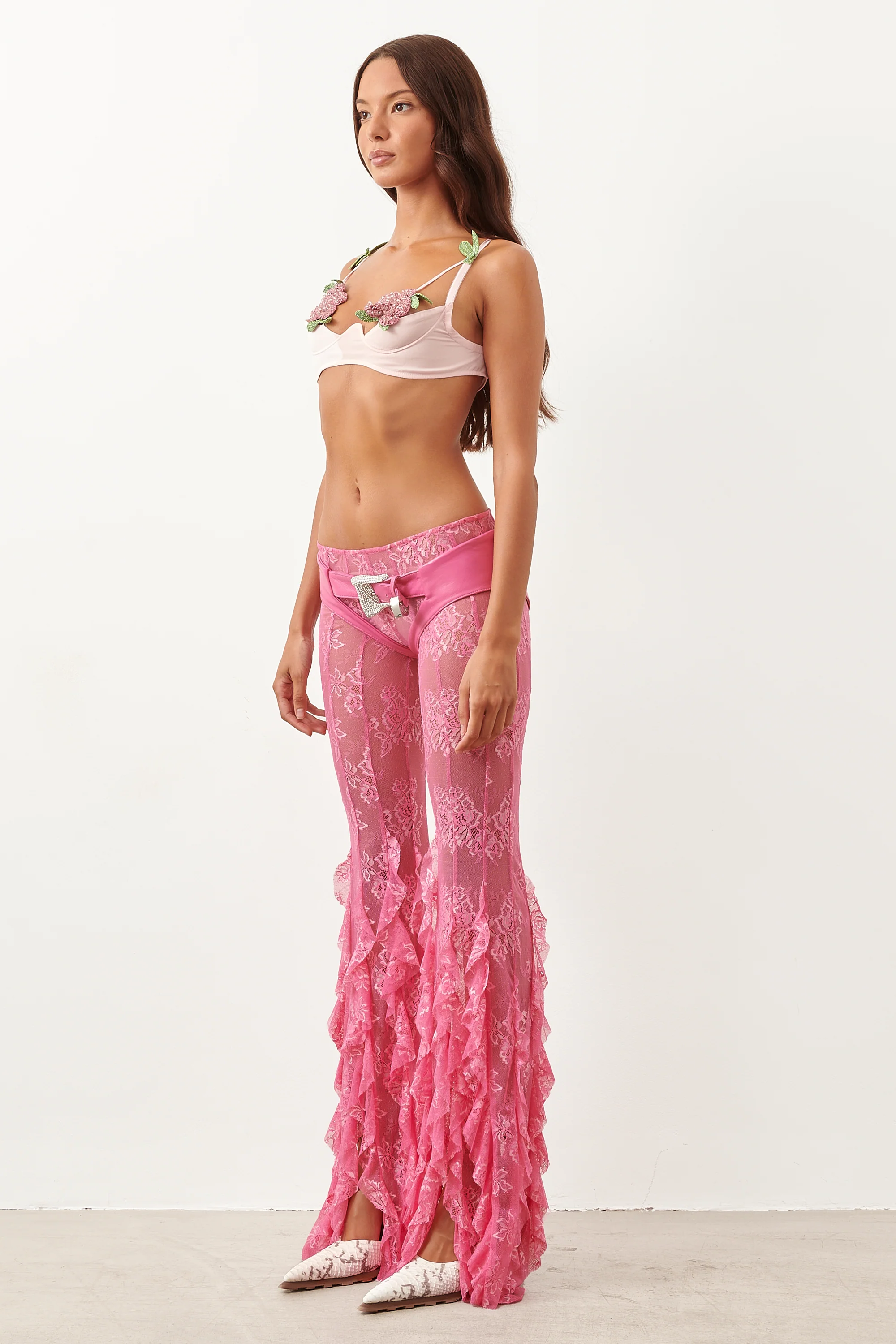 Oshun Leather Chaps Fuchsia Pink - Image 6