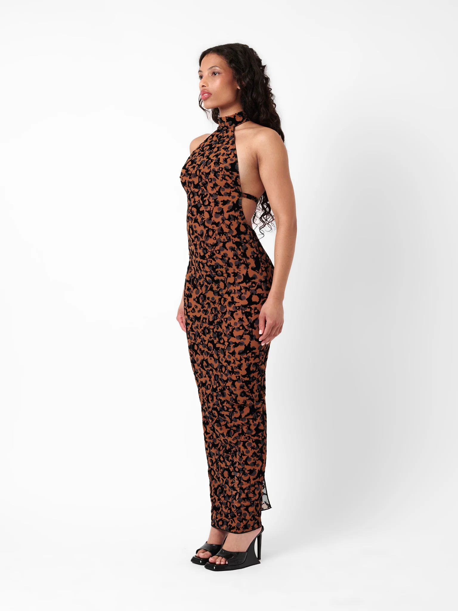 Panther Dress Chestnut Leopard Print - Image 4