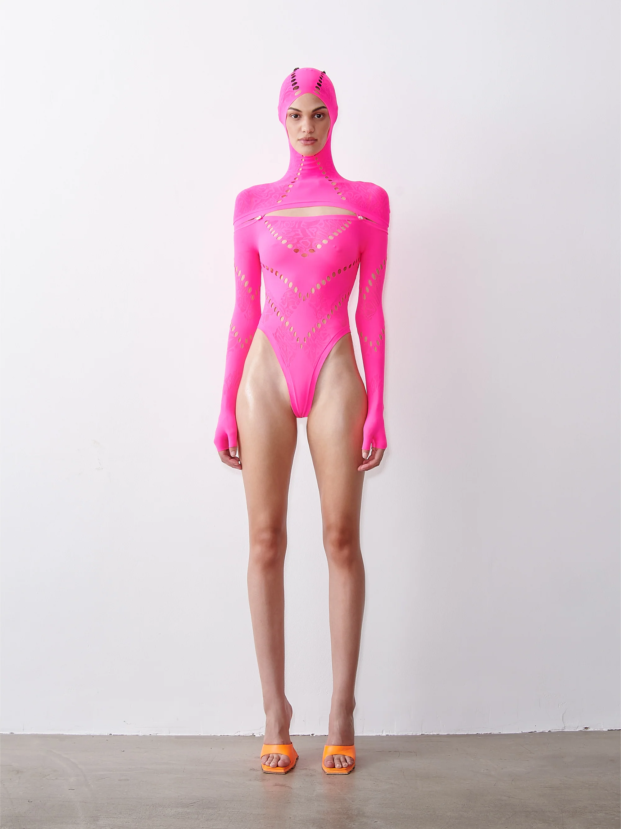 Pearl Bodysuit Shocking Pink - Image 2