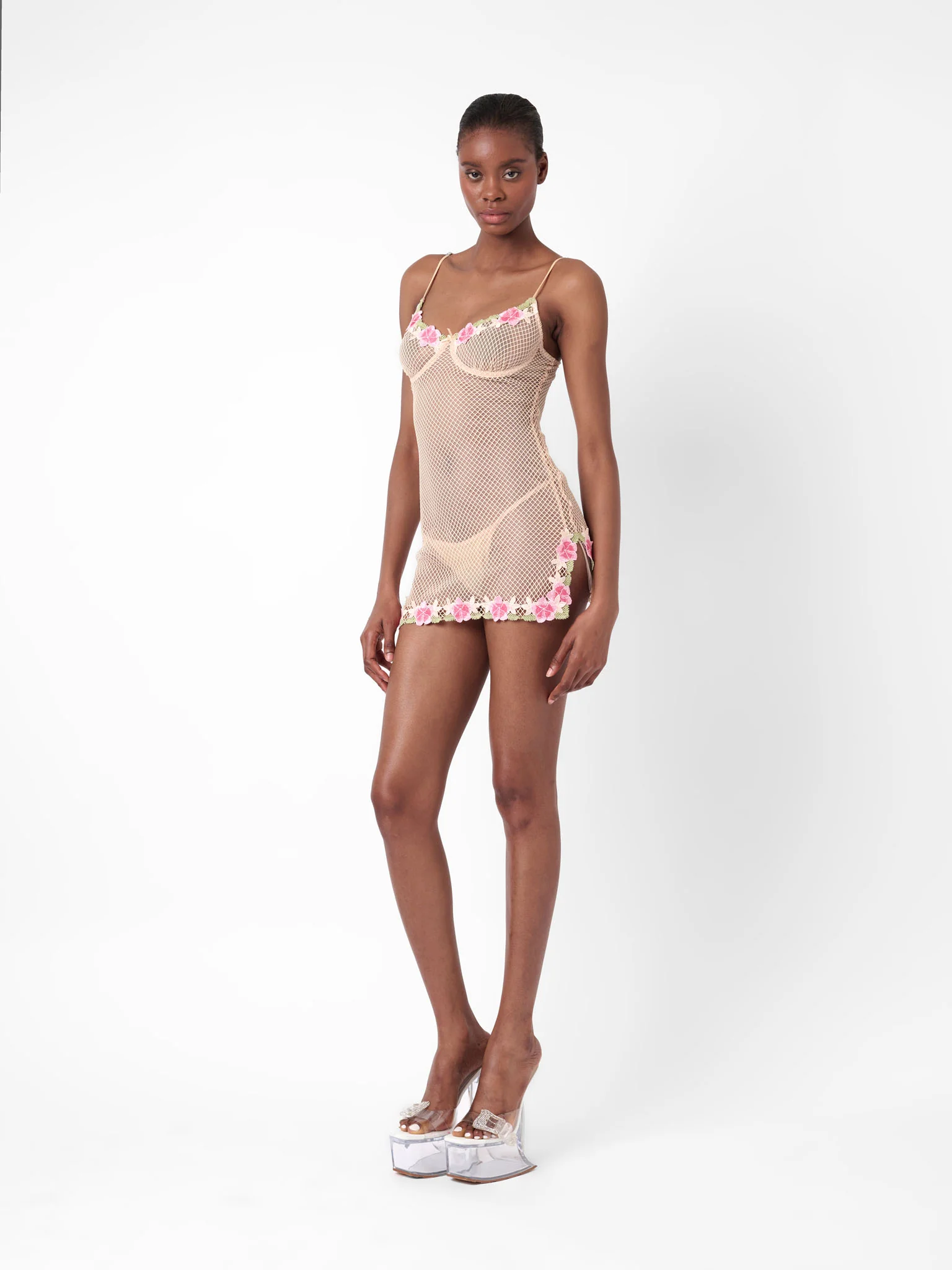 Peony Dress Beige - Image 8