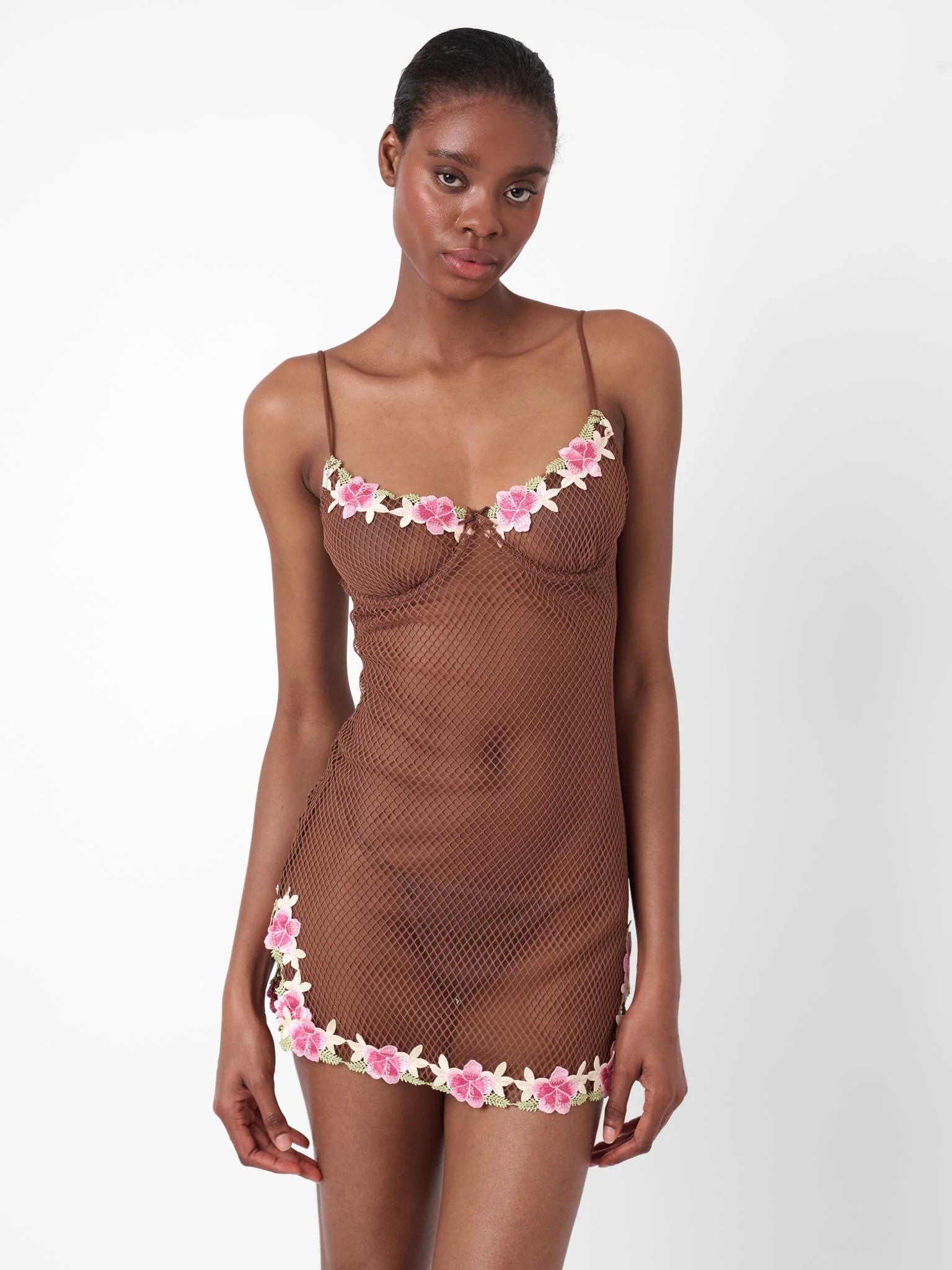 Peony Dress Brown - Image 6