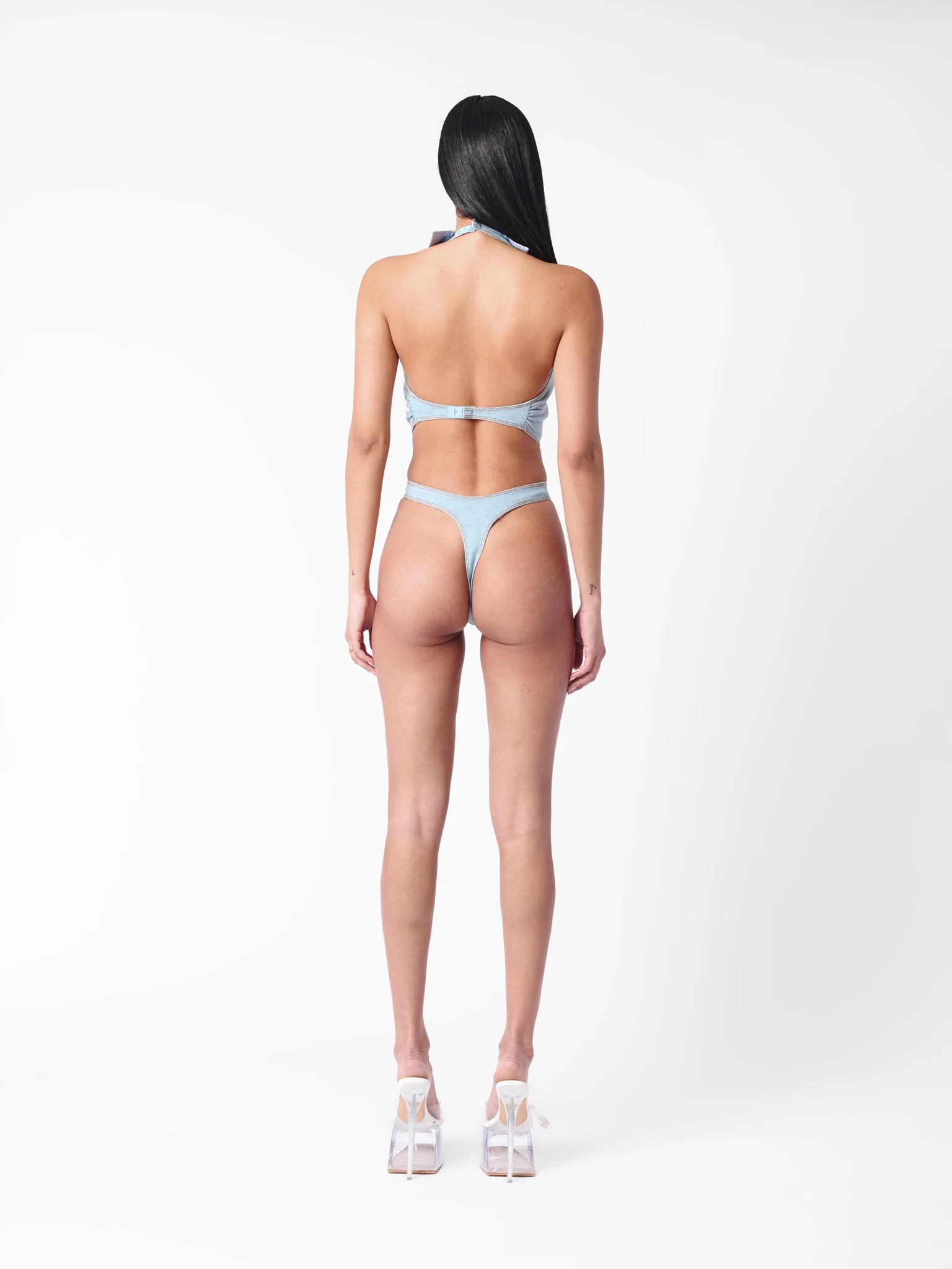 Portia Bodysuit Blue Denim - Image 3