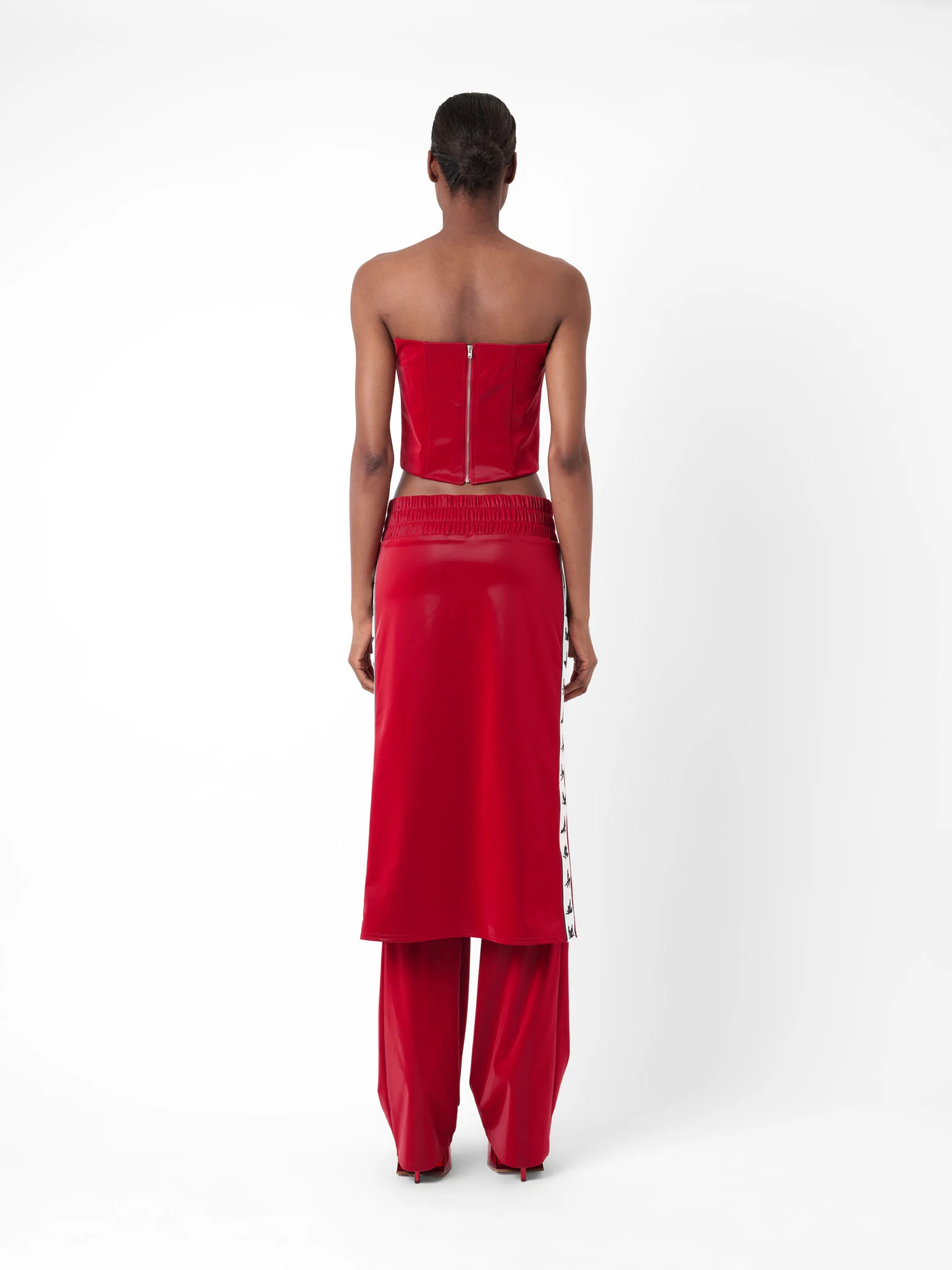 Premier Trouser Skirt Red - Image 2