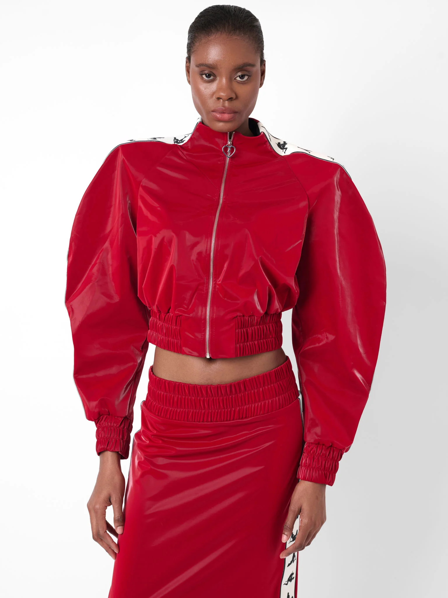 Premier Tracksuit Jacket Red - Image 2