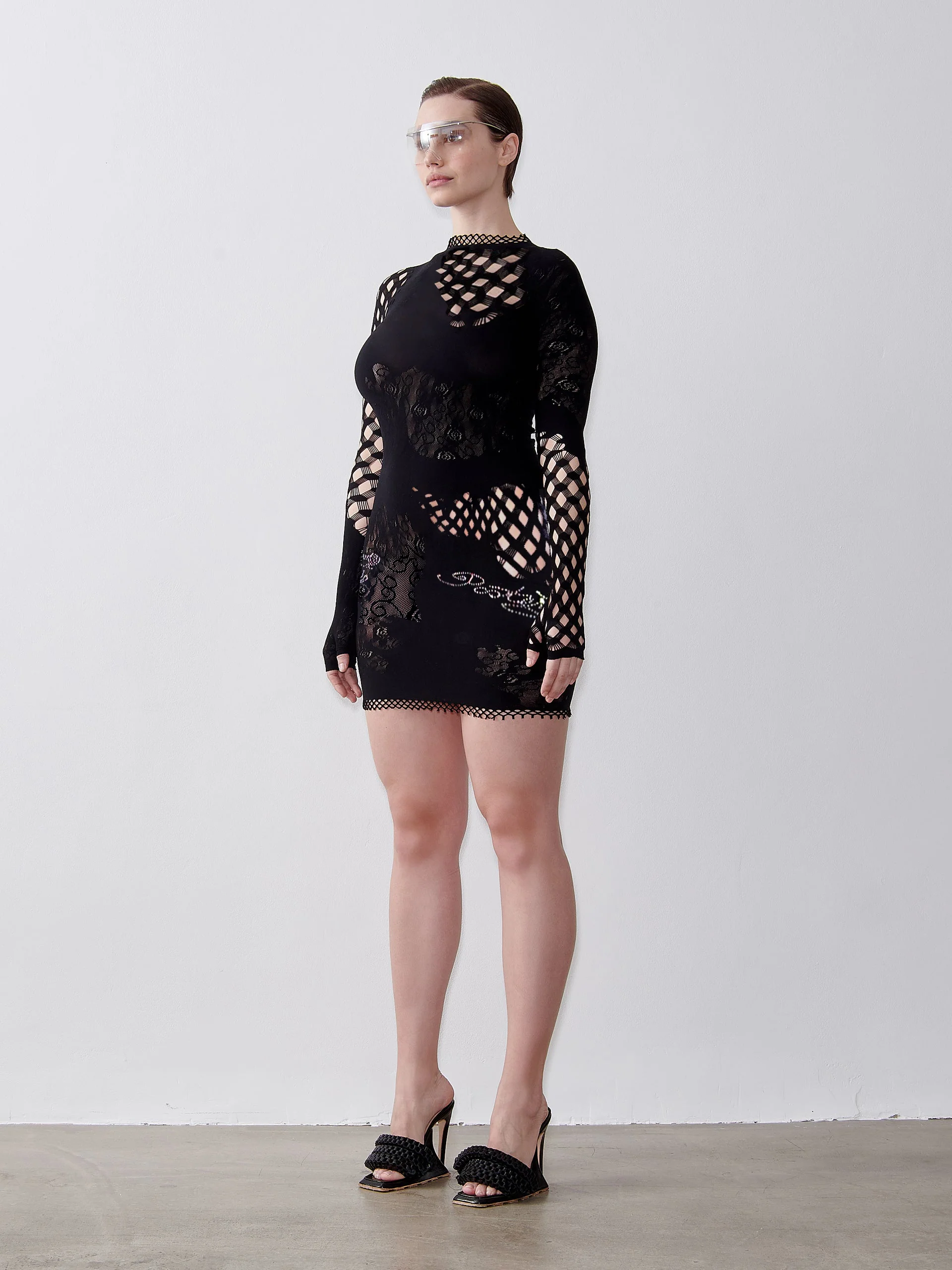 Raquel Dress Jet Black Floral - Image 3