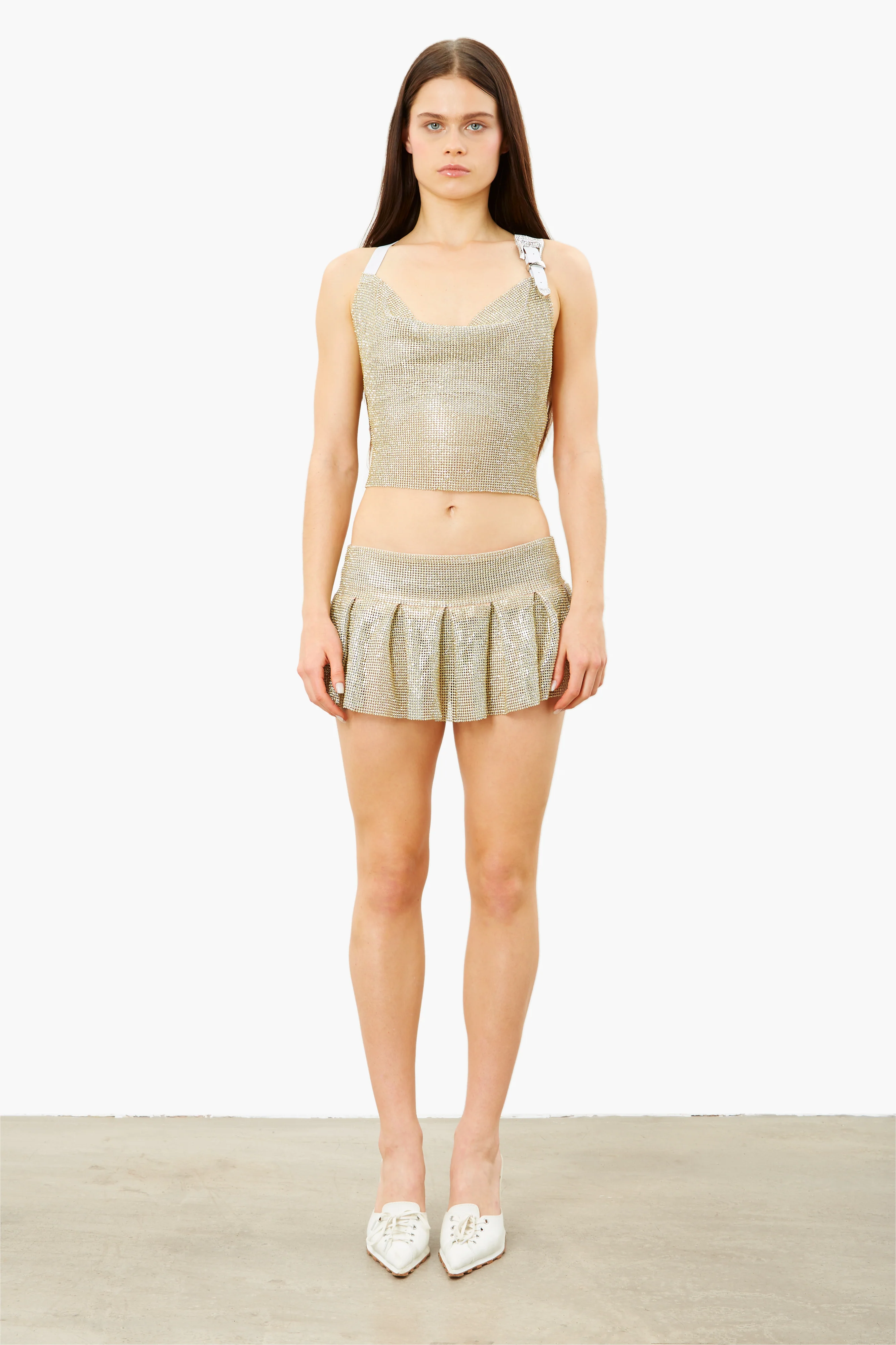 Bambi Rhinestoned Top Lemon Haze - Image 2
