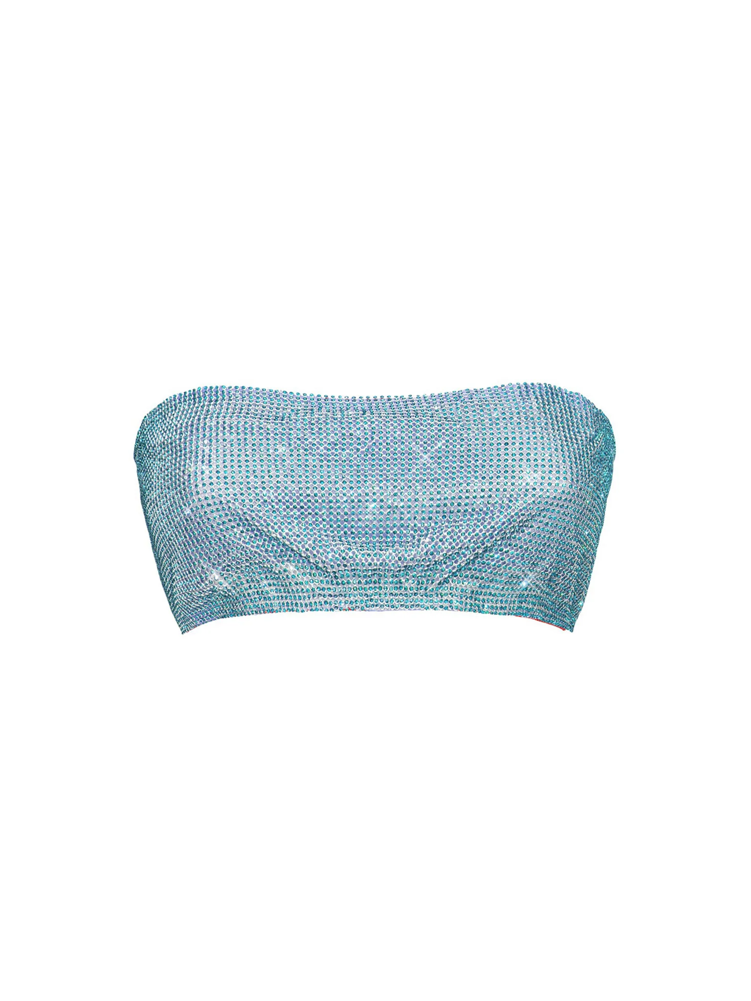 Rhinestoned Brooke Bra Crystallised Cerulean