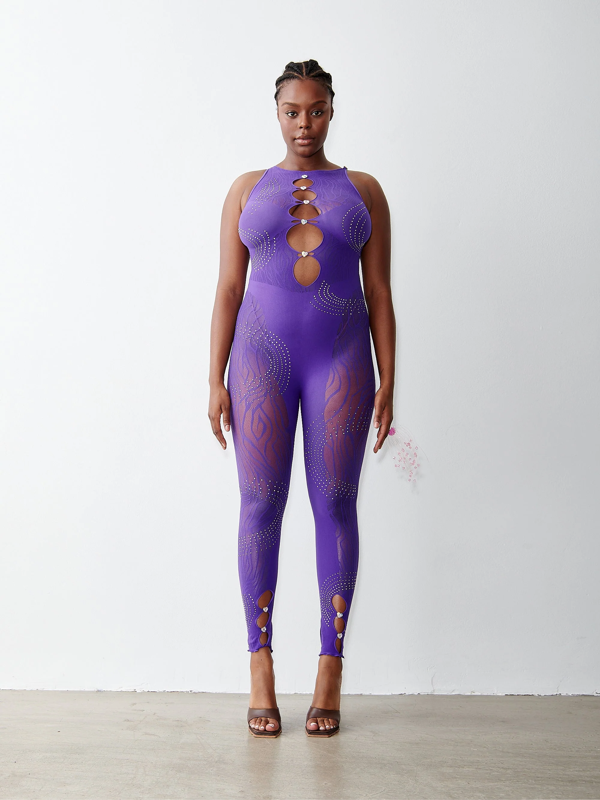 Rhinestoned Janice Jumpsuit Twilight - Image 2