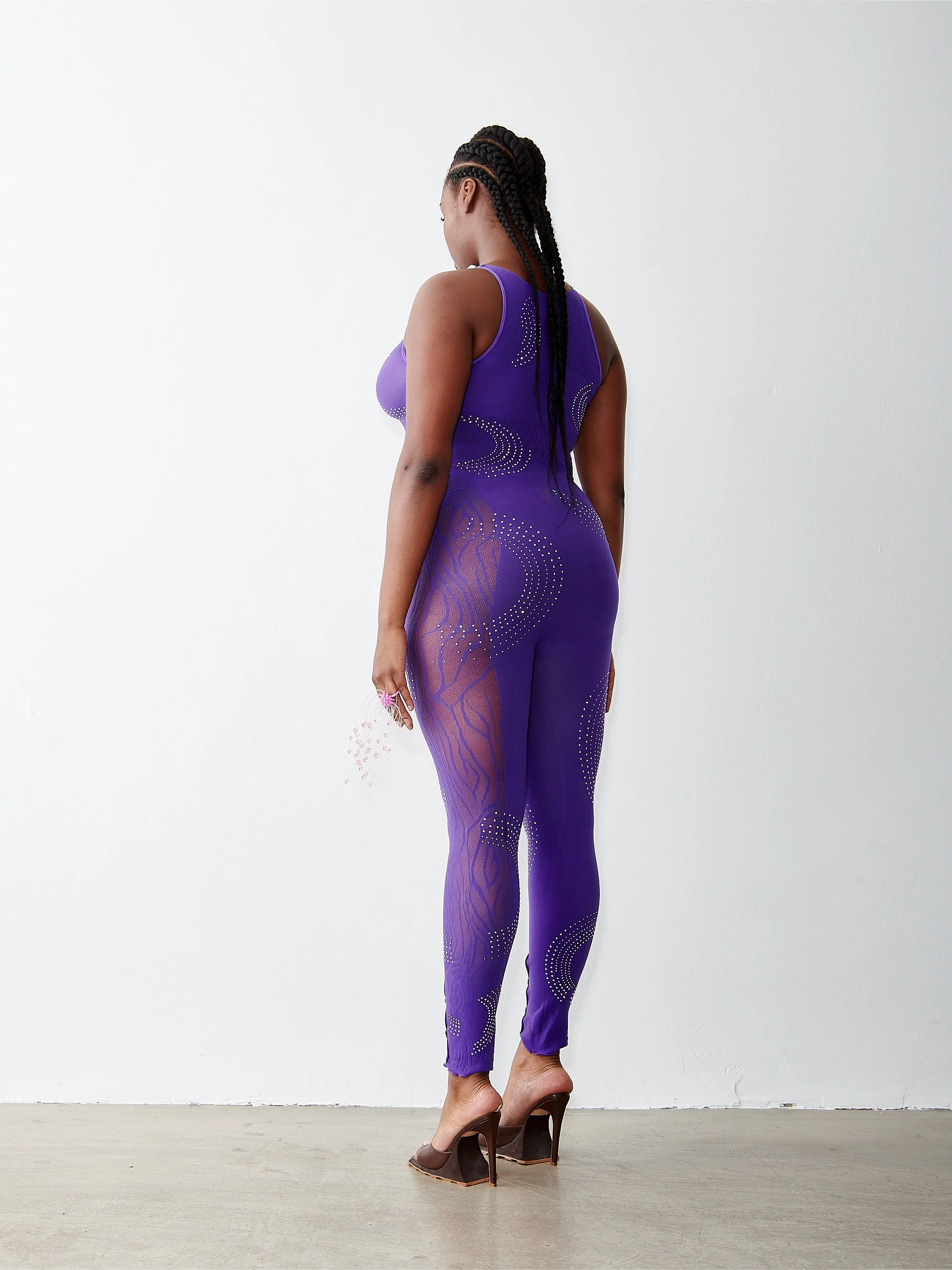 Rhinestoned Janice Jumpsuit Twilight - Image 3