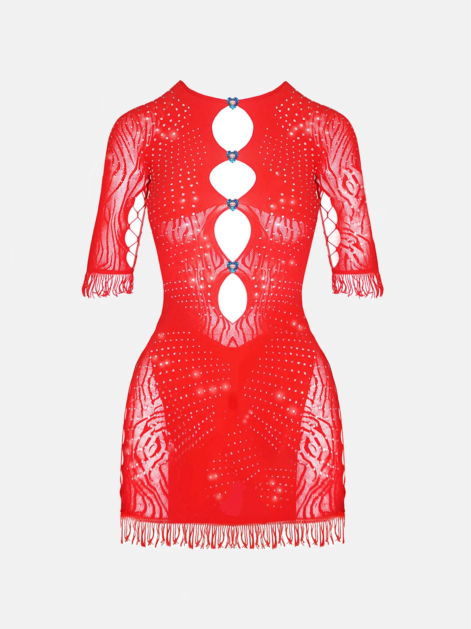 Rhinestoned Miranda Dress Heartbreaker